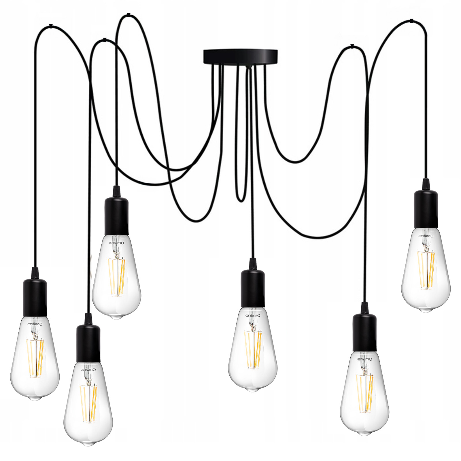 Lampa wisząca sufitowa ARANE PAJĄK 6 ramion do LED 6x E27 LUMILED - druga cecha produktu