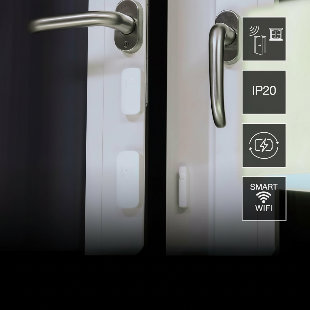 Bezprzewodowy Czujnik Alarm Otwarcia Zamknięcia Drzwi i Okien Biały Osram SMART WiFi - pierwsza cecha produktu