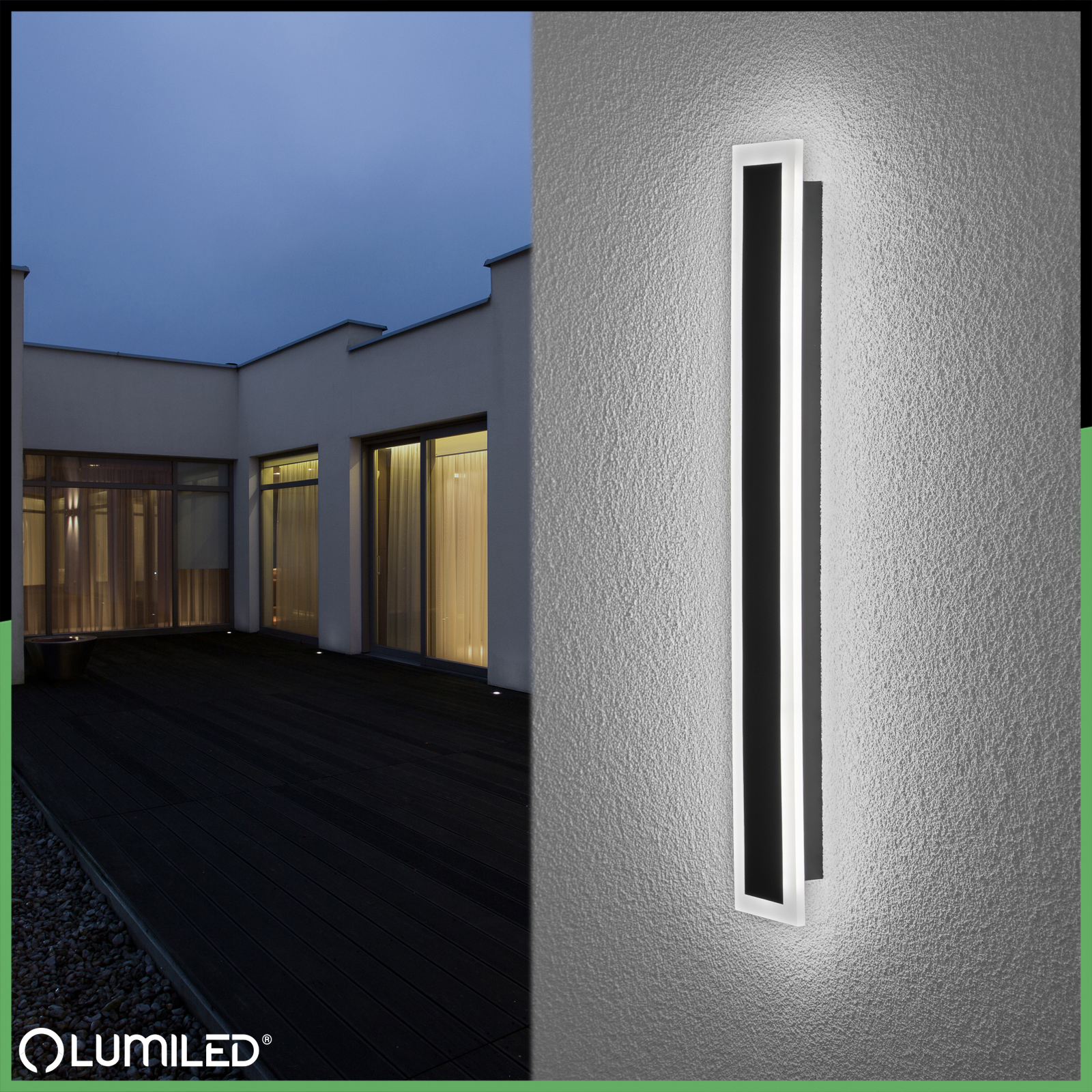 Lampa Ogrodowa LED Natynkowa OLIO Kinkiet Elewacyjny Ścienny 18W 4000K 60cm IP65 LUMILED - obszar zastosowań