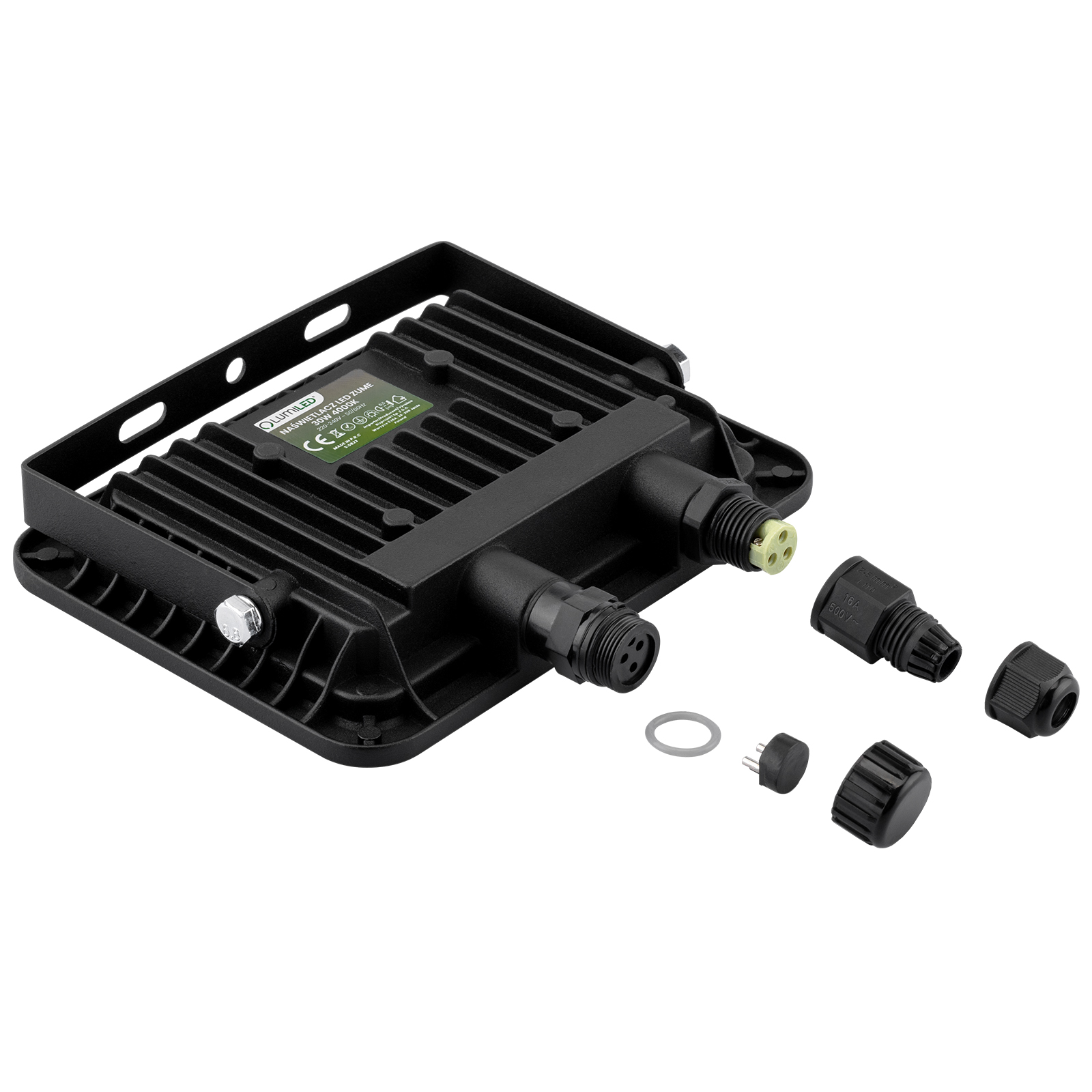 Naświetlacz LED ZUME 30W 3300lm 4000K IP65 Czarny Advanced Lighting Series LUMILED - druga cecha produktu