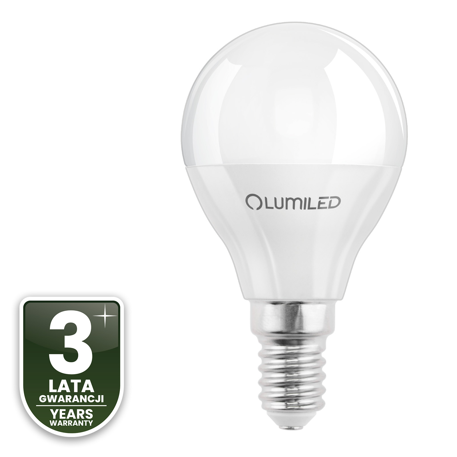 Żarówka LED E14 Kulka P45 8W = 60W 806lm 3000K Ciepła 180° LUMILED - czwarta cecha produktu