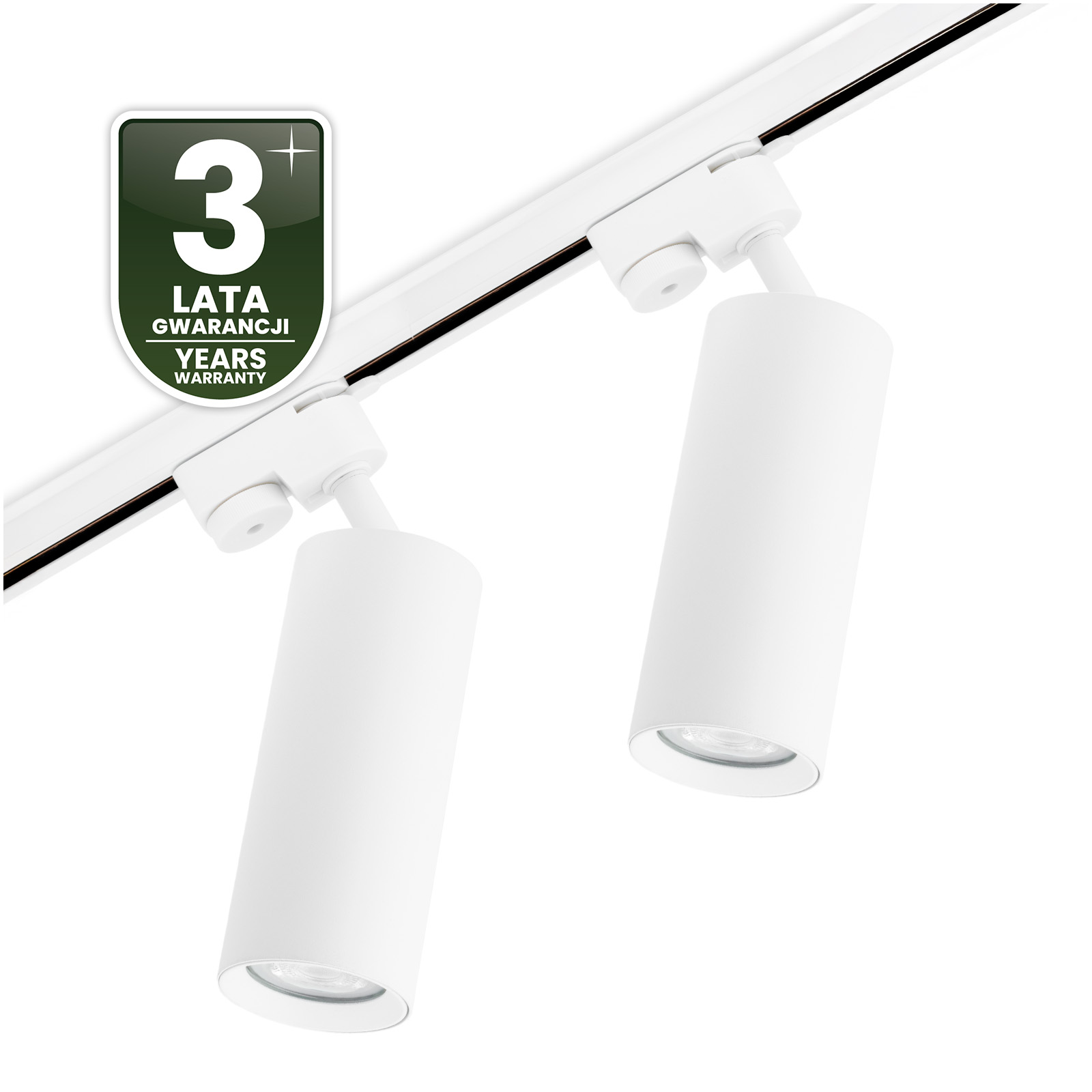 Zestaw Szyna Oświetleniowa Szynoprzewód 1 m + 2x Reflektor Szynowy RITI GU10 Biały LUMILED - czwarta cecha produktu