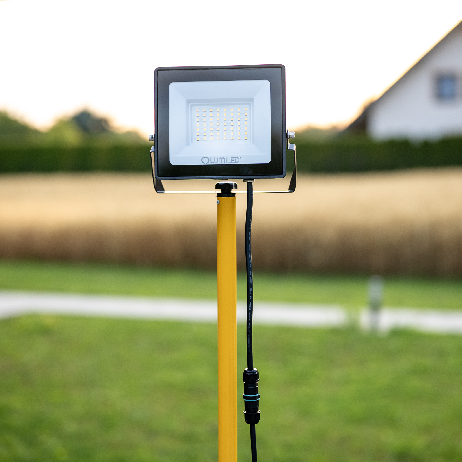 Naświetlacz LED Lampa 1x 50W Robocza Statyw Budowlany 4000K - pierwsza cecha produktu