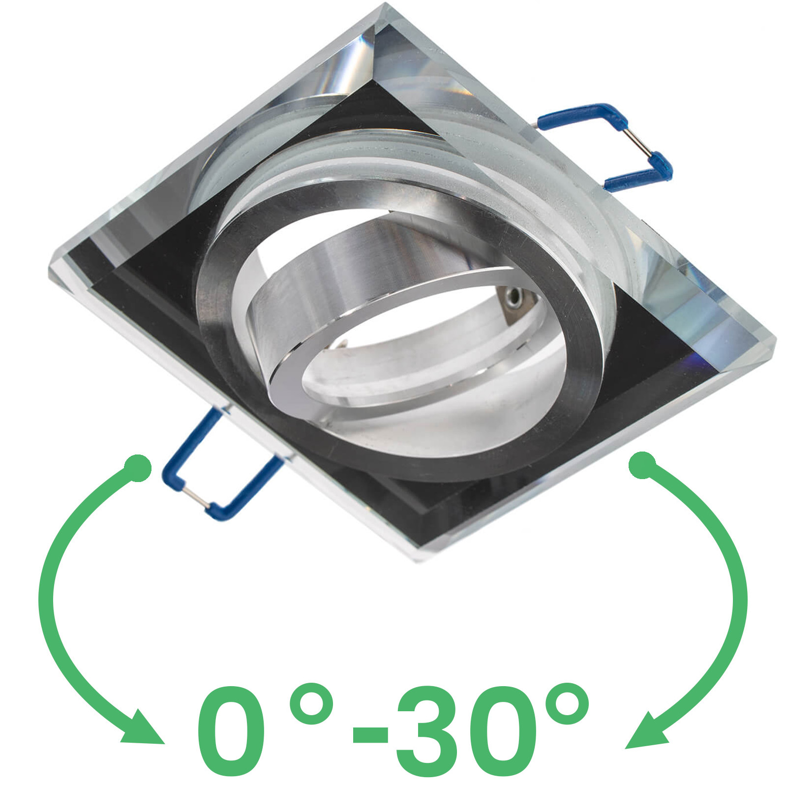 Oprawa Halogenowa Podtynkowa Lampa Sufitowa Szklana Kwadratowa Ruchoma GU10 ARIAN LUMILED - druga cecha produktu