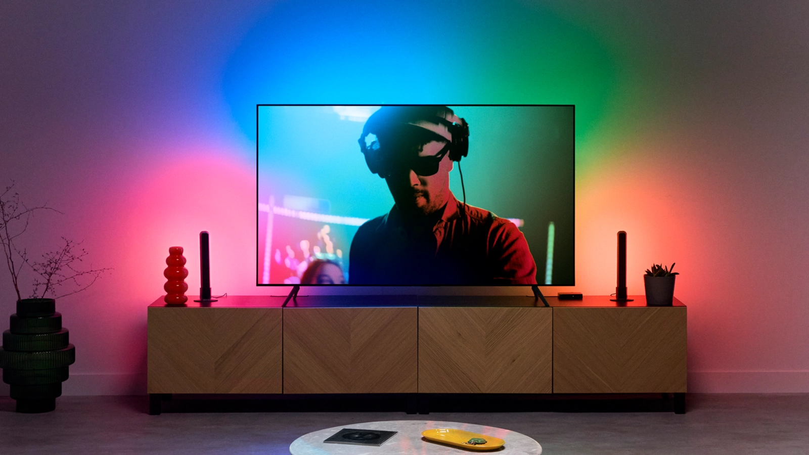 2x Lampa LED Biurkowa Gamingowa RGBIC Gradient 30cm Light Bar Inteligentna SMART WiFi Bluetooth Aplikacja WiZ - trzecia cecha produktu