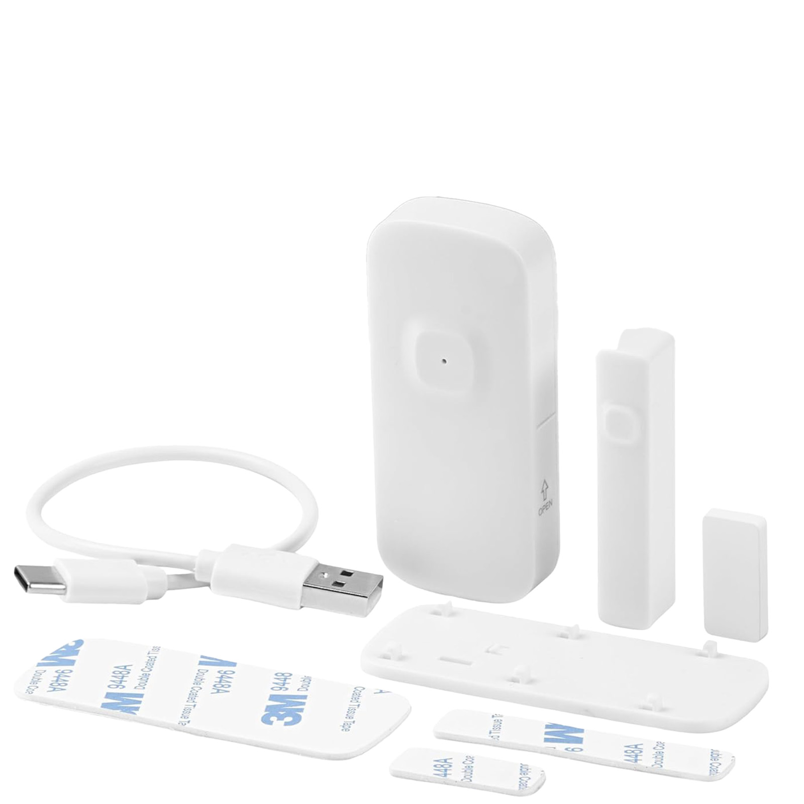 Bezprzewodowy Czujnik Alarm Otwarcia Zamknięcia Drzwi i Okien Biały Osram SMART WiFi - skład produktu