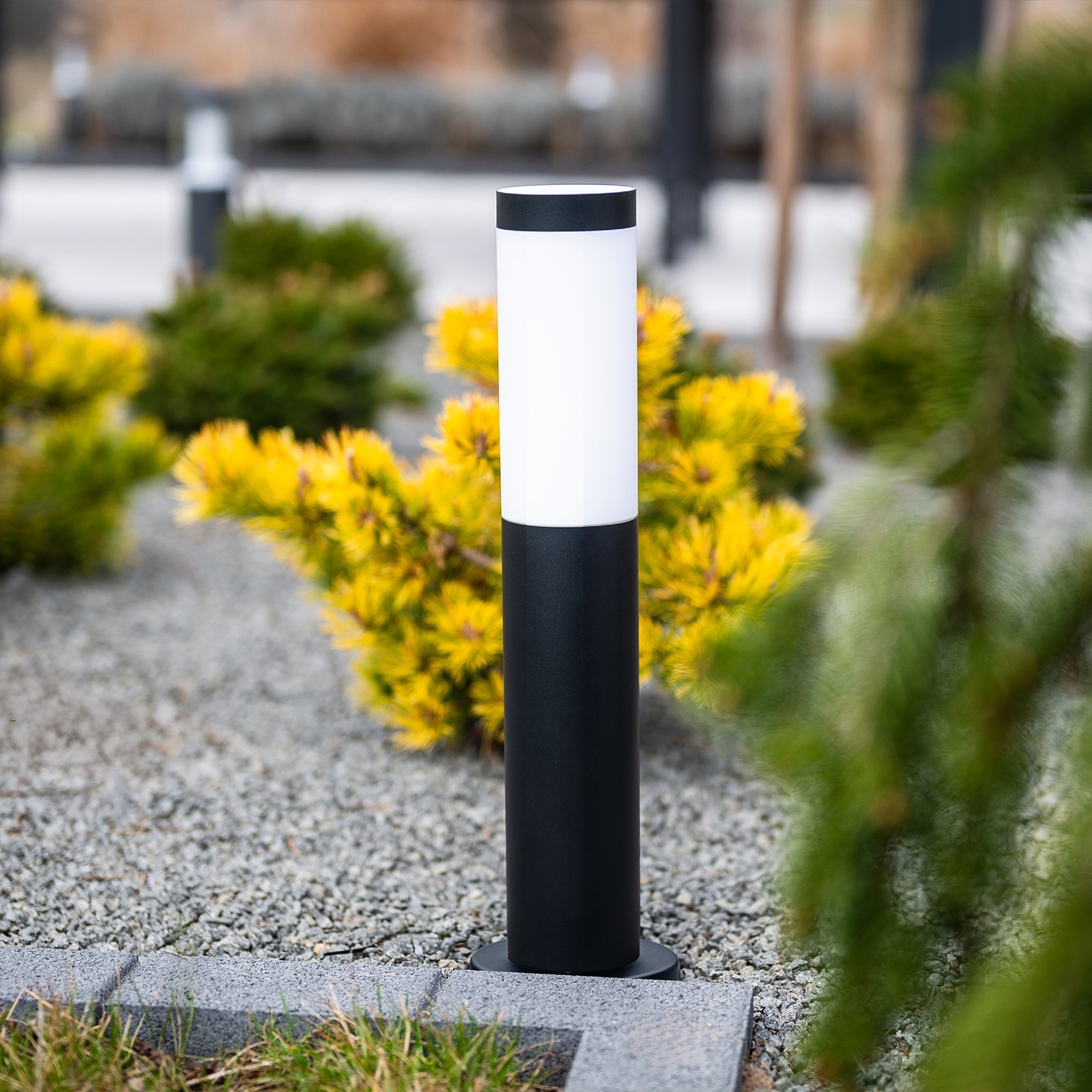 Lampa Ogrodowa Zewnętrzna E27 CZARNY SŁUPEK 45cm Lilium LUMILED - obszar zastosowań