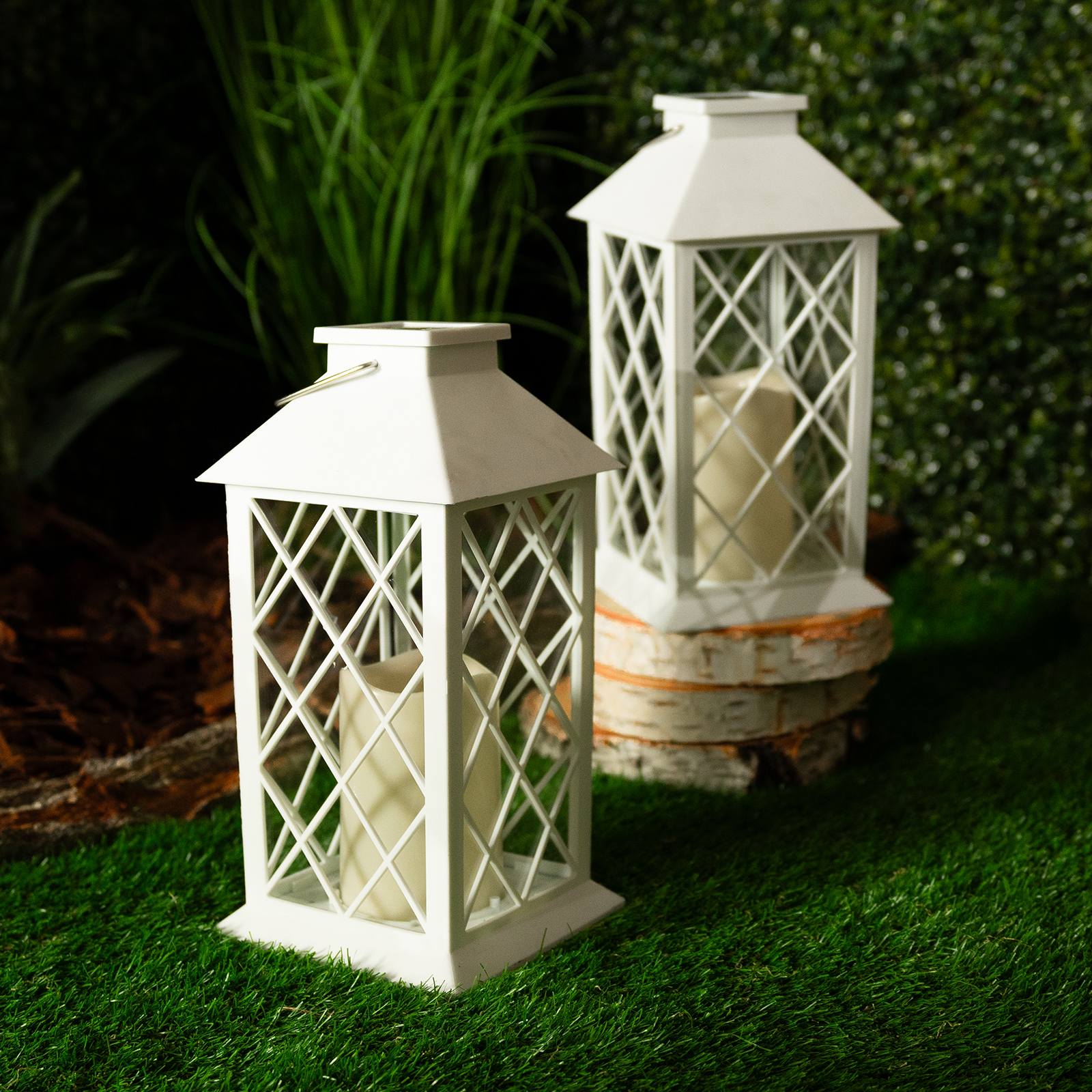 Lampa Solarna Ogrodowa LED Stojąca Latarnia LIRIO 2 IP44 Wisząca Latarenka LUMILED - trzecia cecha produktu