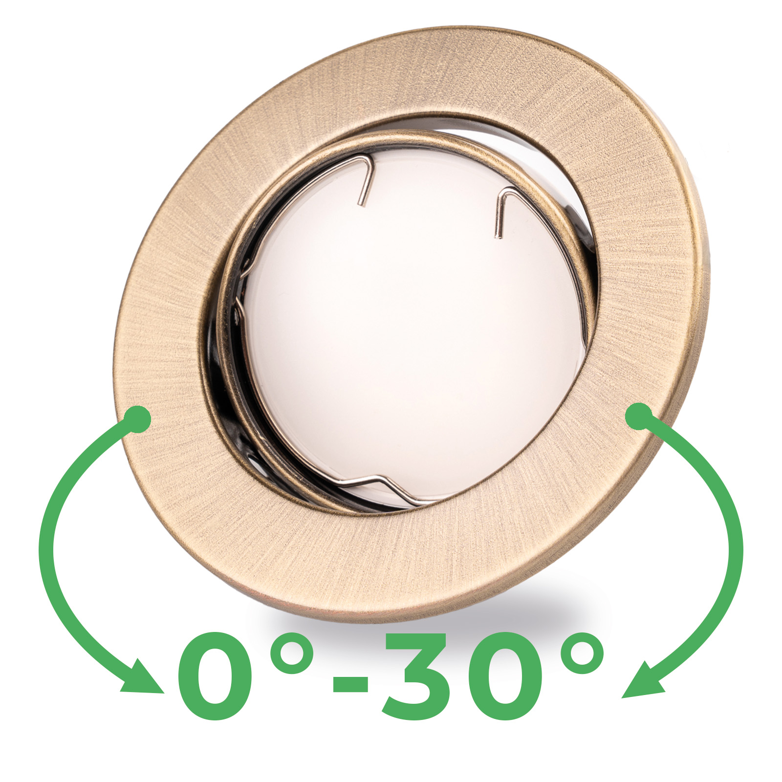 Oprawa HALOGENOWA Podtynkowa Ruchoma Okrągła AURELI Antyk Blacha MR16 GU10 - pierwsza cecha produktu