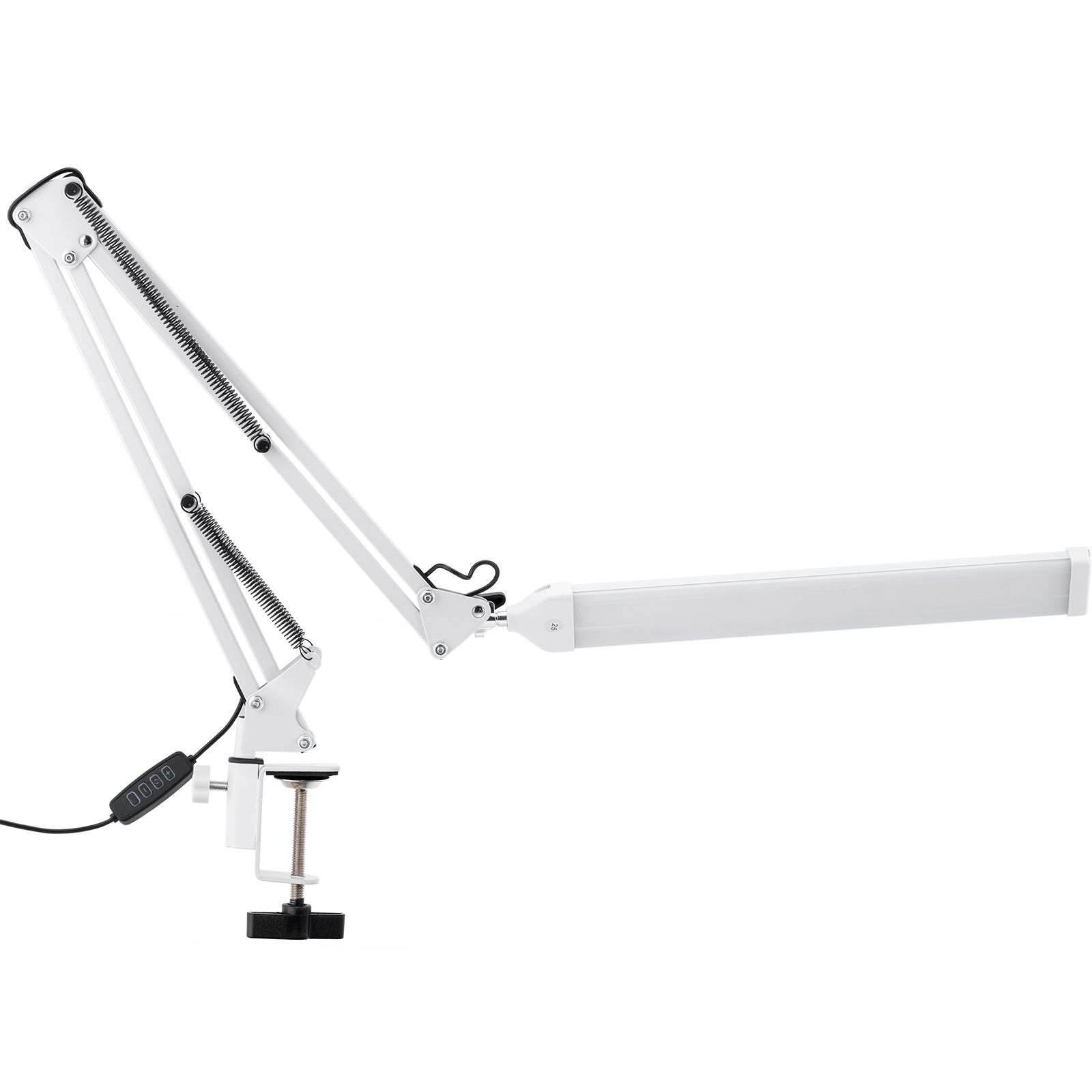 Lampka Biurkowa Kreślarska Stołowa LED 8W CCT USB Ściemnialna COSMI Biała z uchwytem Lumiled - pierwsza cecha produktu