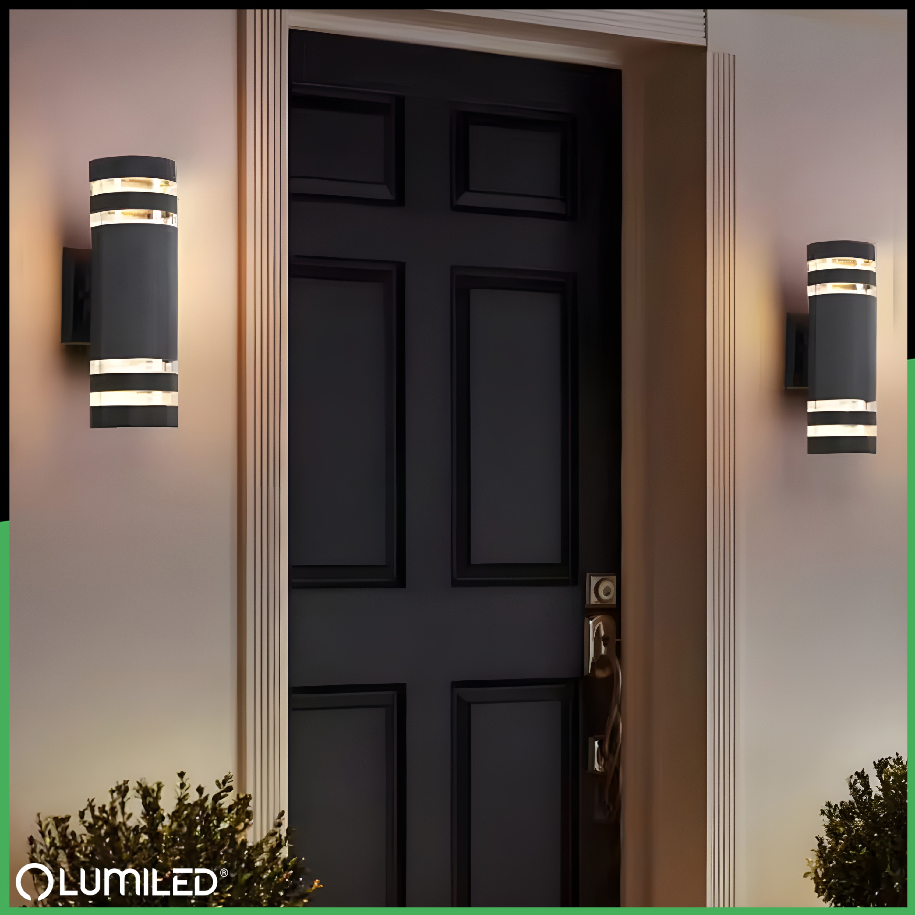 Lampa Ogrodowa Kinkiet Elewacyjny 2x E27 LED Natynkowy Góra Dół RINGO LUMILED - obszar zastosowań