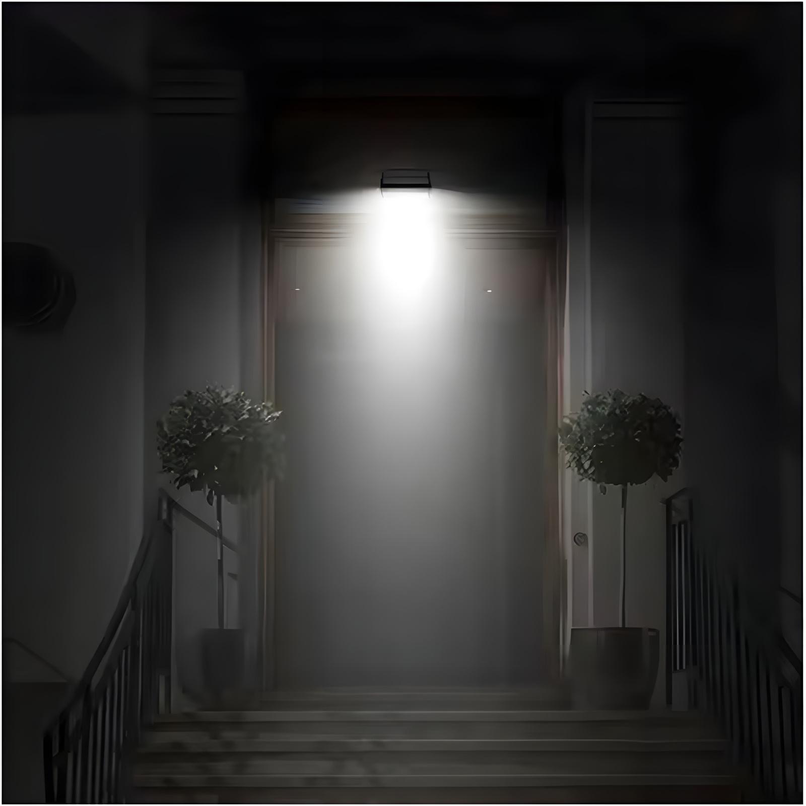 Naświetlacz Solarny Lampa Elewacyjna LED 6500K IP44 Czujnik Ruchu i Zmierzchu CORDY LUMILED - aranżacja