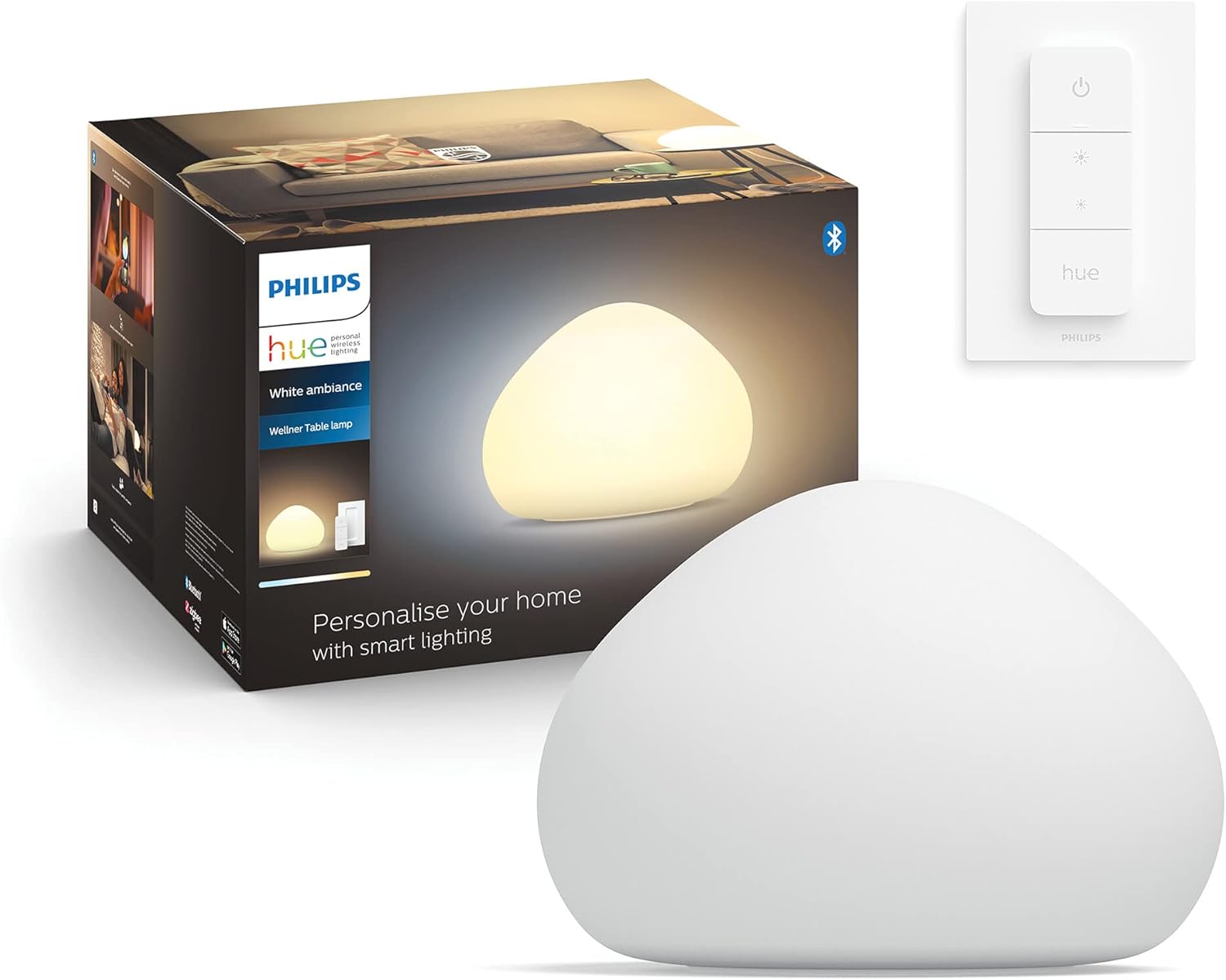 Lampka Biurkowa LED Nocna 8W 800lm IP20 White Ambiance TW Biała Inteligentna SMART Zigbee Bluetooth Wellner Philips HUE - główne zdjęcie produktu
