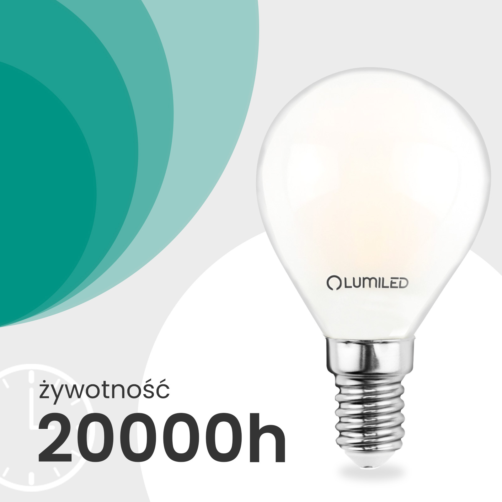 6x Żarówka LED E14 Kulka P45 2,2W 470lm = 40W 2700K Ciepła 360° Filament KLASA A LUMILED - trzecia cecha produktu