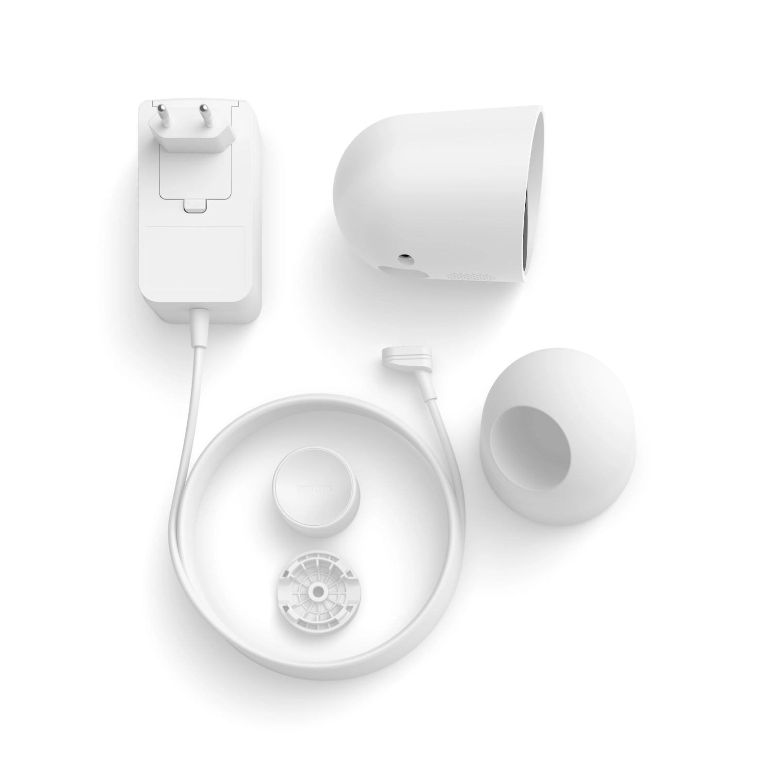 Kamera Przewodowa Wewnętrzna IP 1080p Full HD CMOS Biała Zigbee WiFi SMART Security Camera Secure Philips HUE - skład produktu