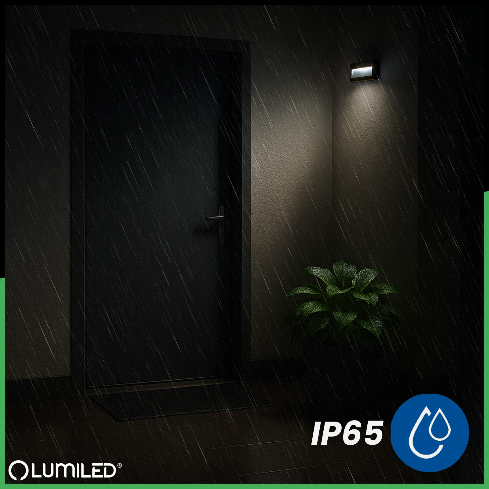 Lampa Ogrodowa Zewnętrzna Schodowa Kinkiet Elewacyjny CCT 3000-6500K LED 4W IP65 VIREO LUMILED - druga cecha produktu