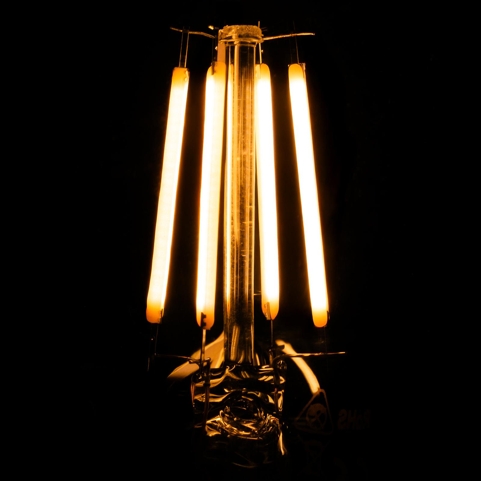 Żarówka LED E27 A60 6W = 50W 660lm 2200K Ciepła 360° DYMIONA FILAMENT LUMILED - aranżacja