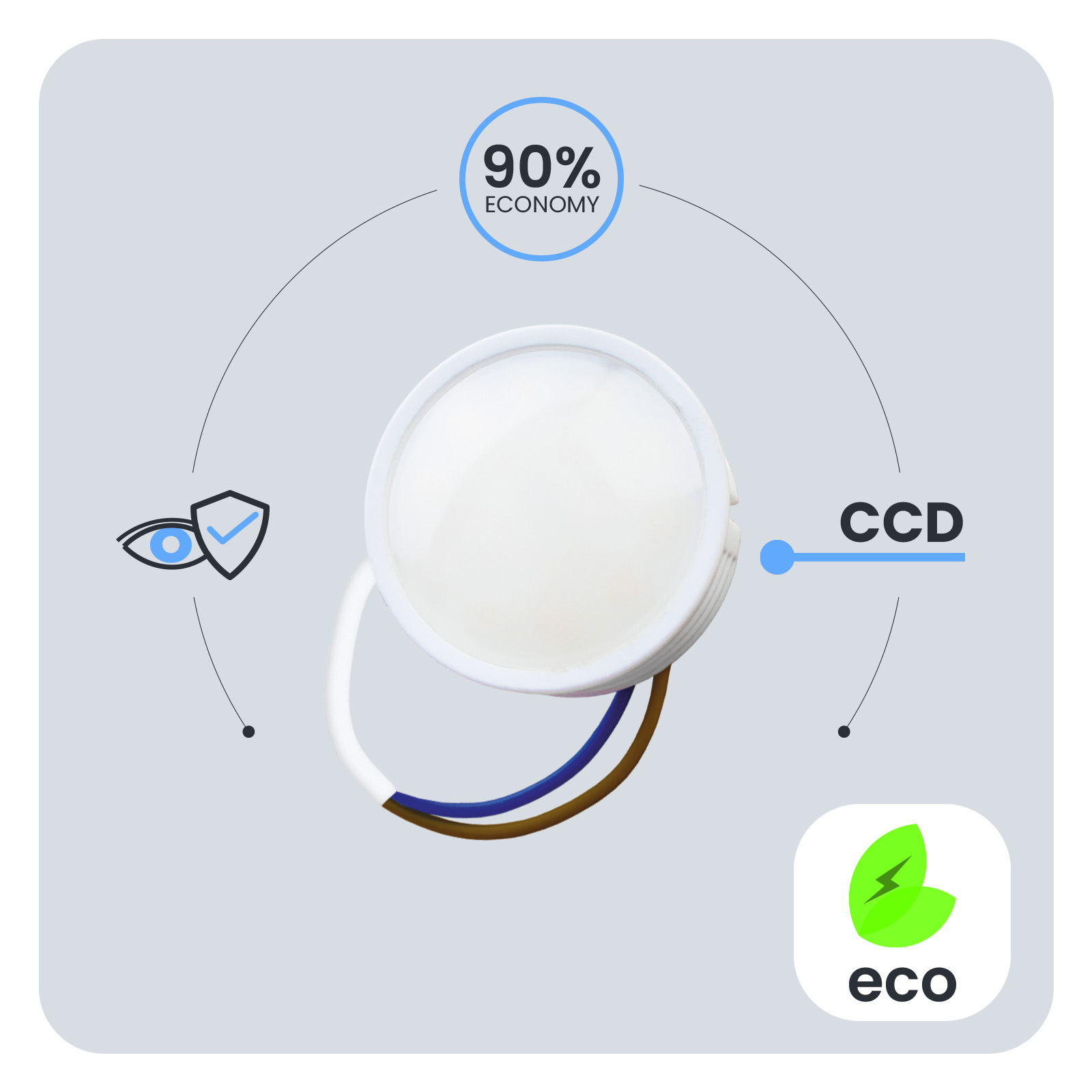 Wkład do Opraw LED Żarówka Moduł INSERT Reflektor 7W = 60W 670lm 4000K Neutralna 120° Ściemnialna LUMILED - pierwsza cecha produktu