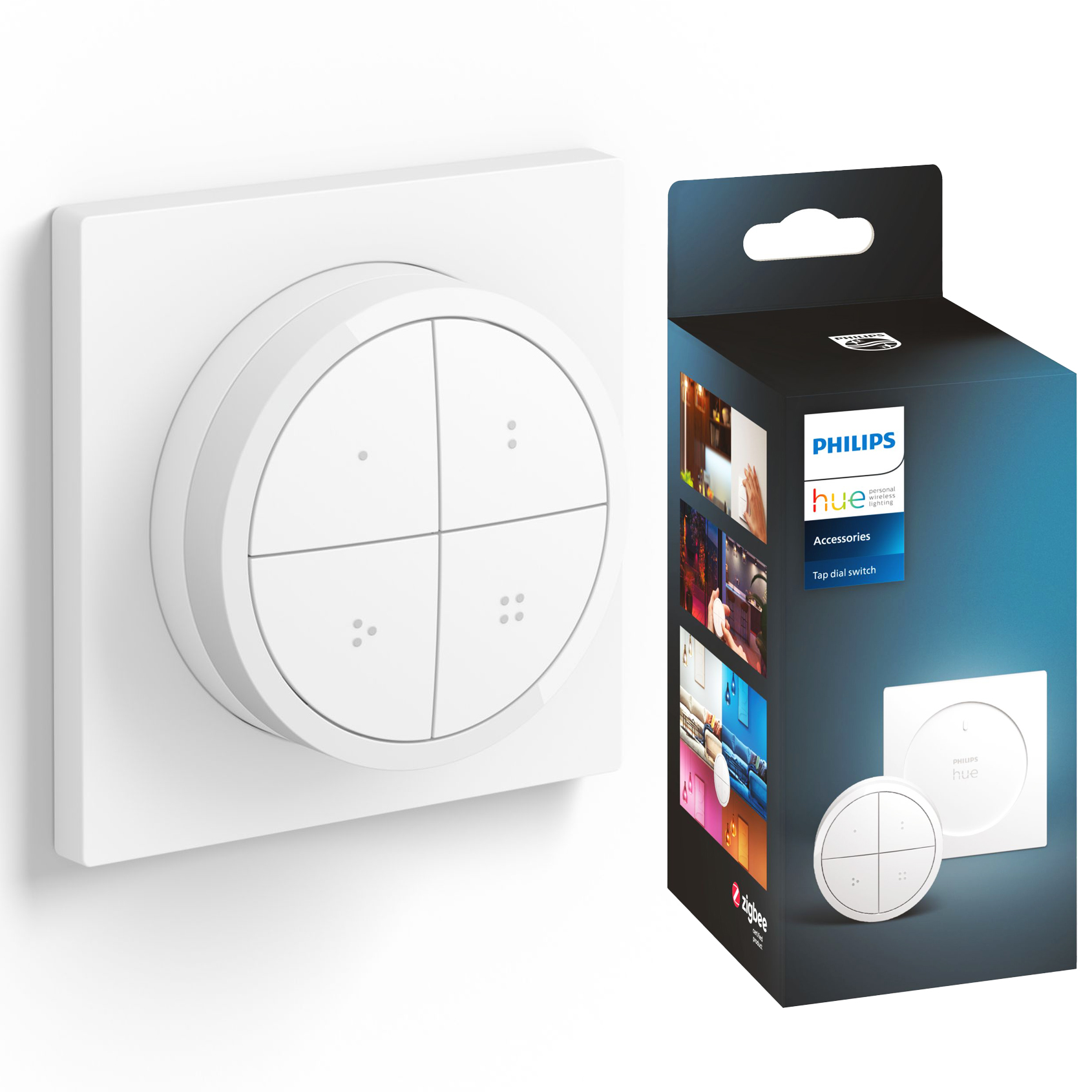 Kontroler Włącznik Ściemniacz Pilot Biały Regulator Zigbee Bluetooth Tap Dial Switch Philips HUE - główne zdjęcie produktu