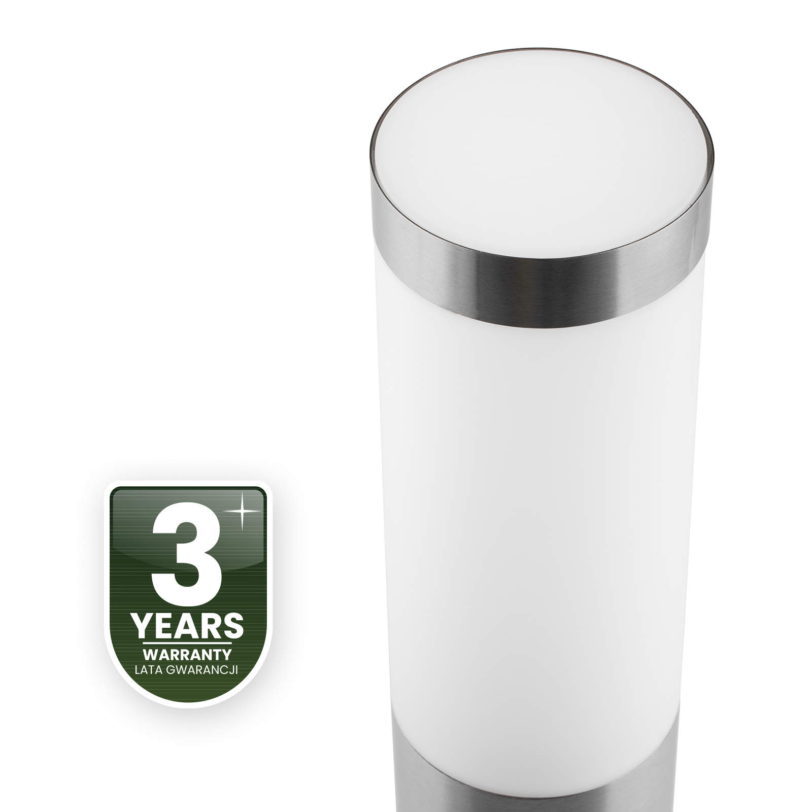 Lampa Ogrodowa Zewnętrzna E27 INOX SŁUPEK 65cm z Czujnikiem Ruchu Lilium LUMILED - czwarta cecha produktu