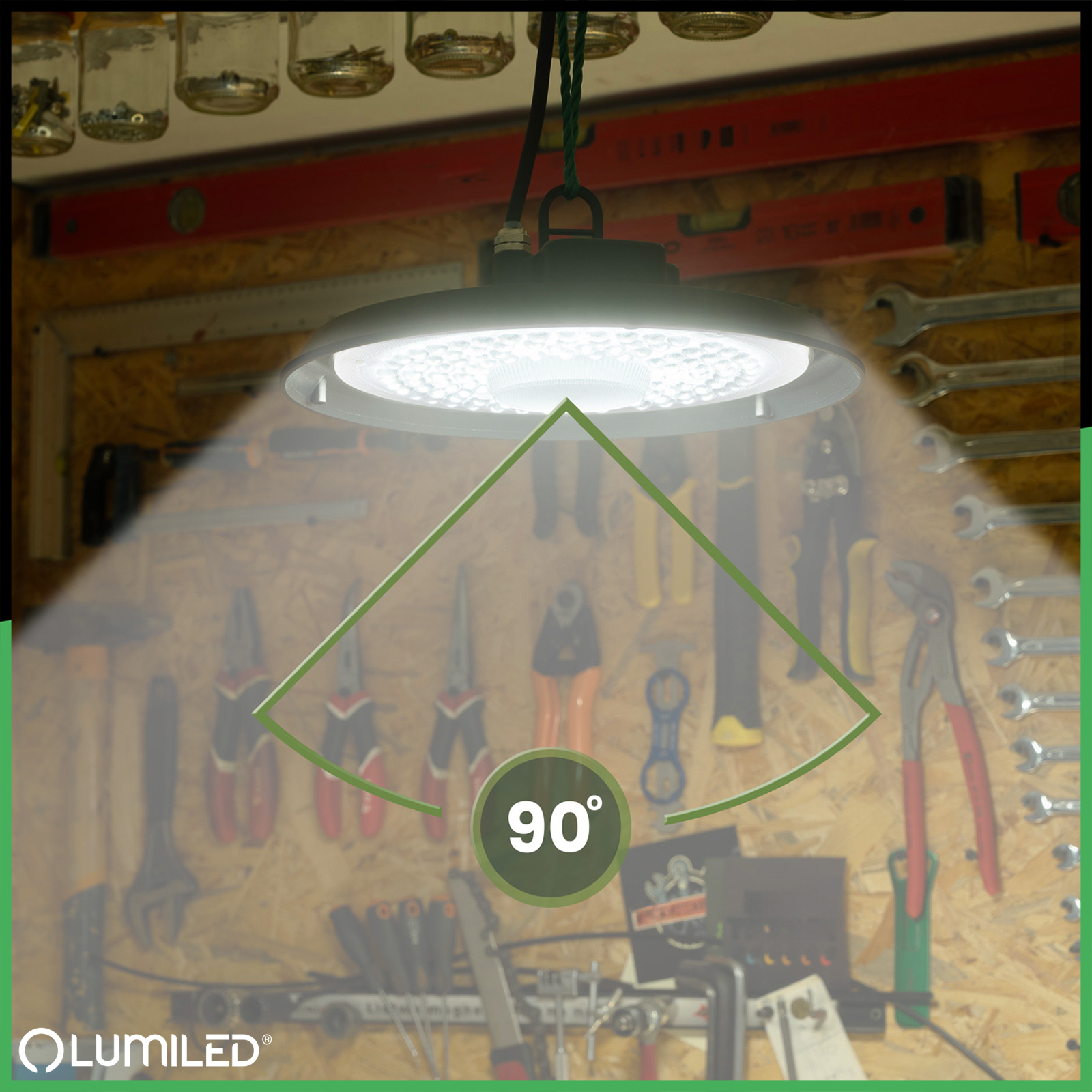 Lampa LED Przemysłowa HIGH BAY Produkcyjna 150W 4000K IP65 do Magazynu BLITZ LUMILED - pierwsza cecha produktu