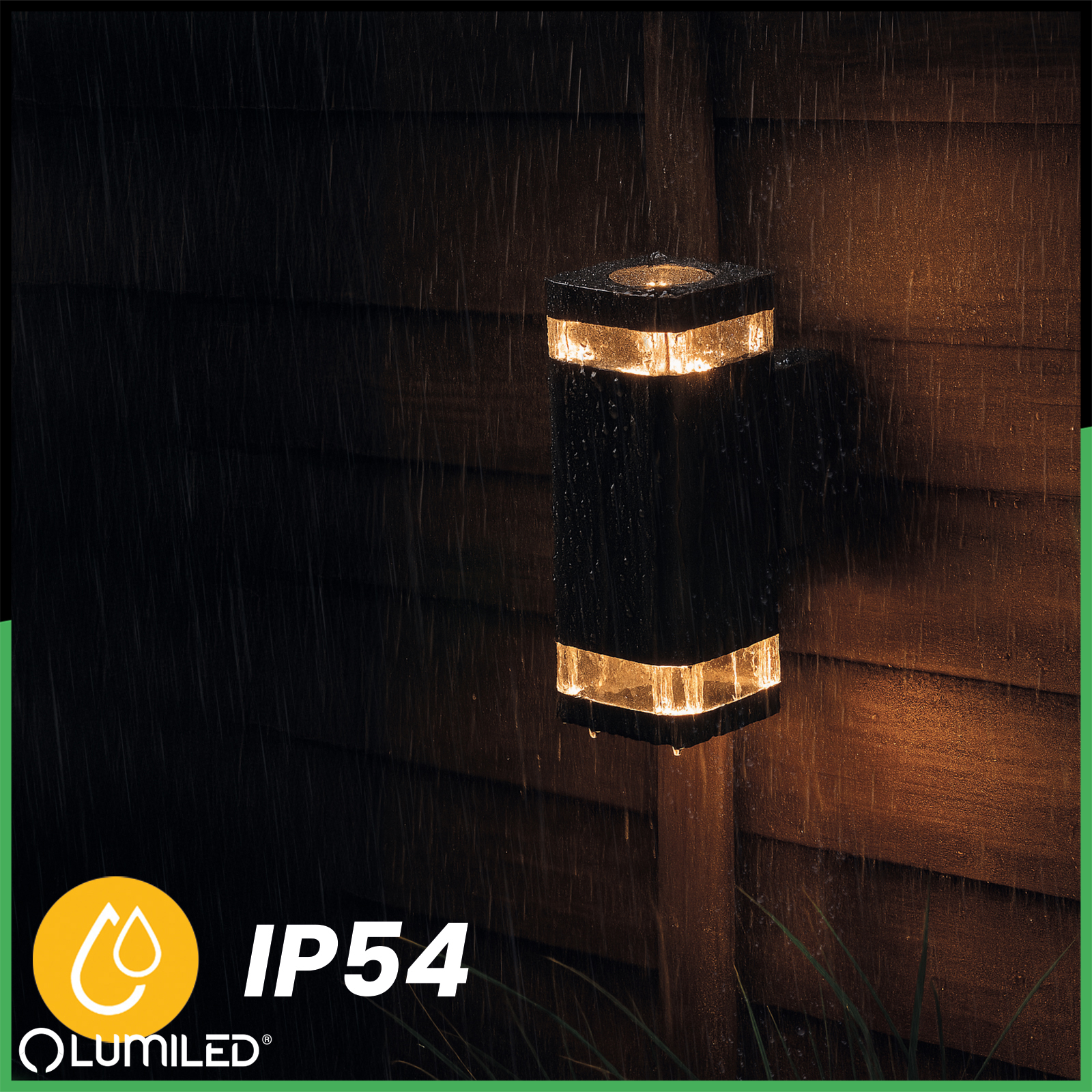 Lampa Ogrodowa Zewnętrzna Kinkiet Elewacyjny 2x GU10 LED IP54 Góra Dół EPSILO LUMILED - trzecia cecha produktu