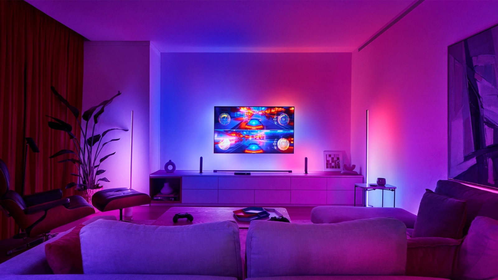 Centralka Sync Box HDMI 2.1 8K 4K Czarna Inteligentna SMART Zigbee Bluetooth Entertainment Play Philips HUE - pierwsza cecha produktu