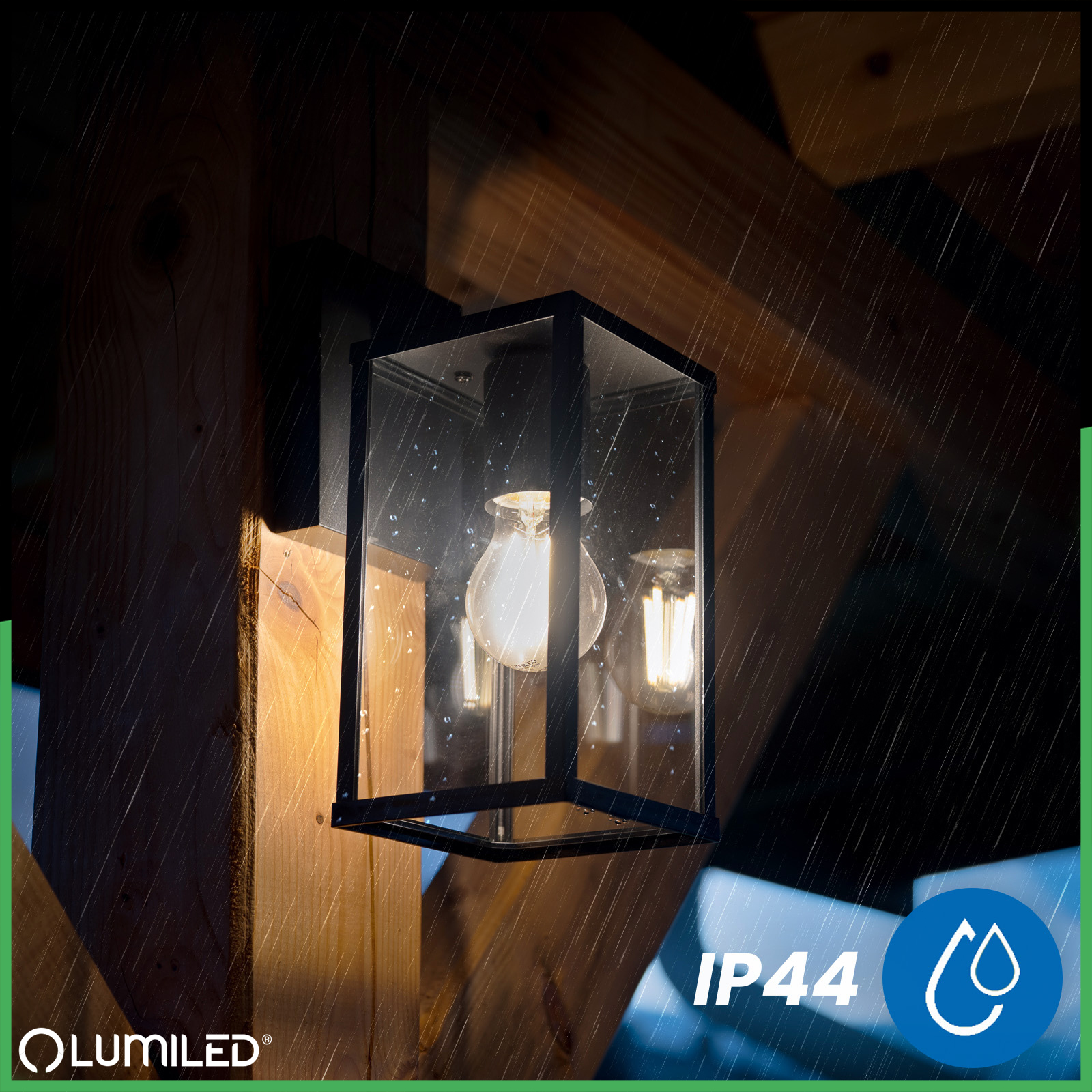 Kinkiet Ogrodowy Elewacyjny Zewnętrzny Lampa Ścienna E27 BRASSI LUMILED - pierwsza cecha produktu