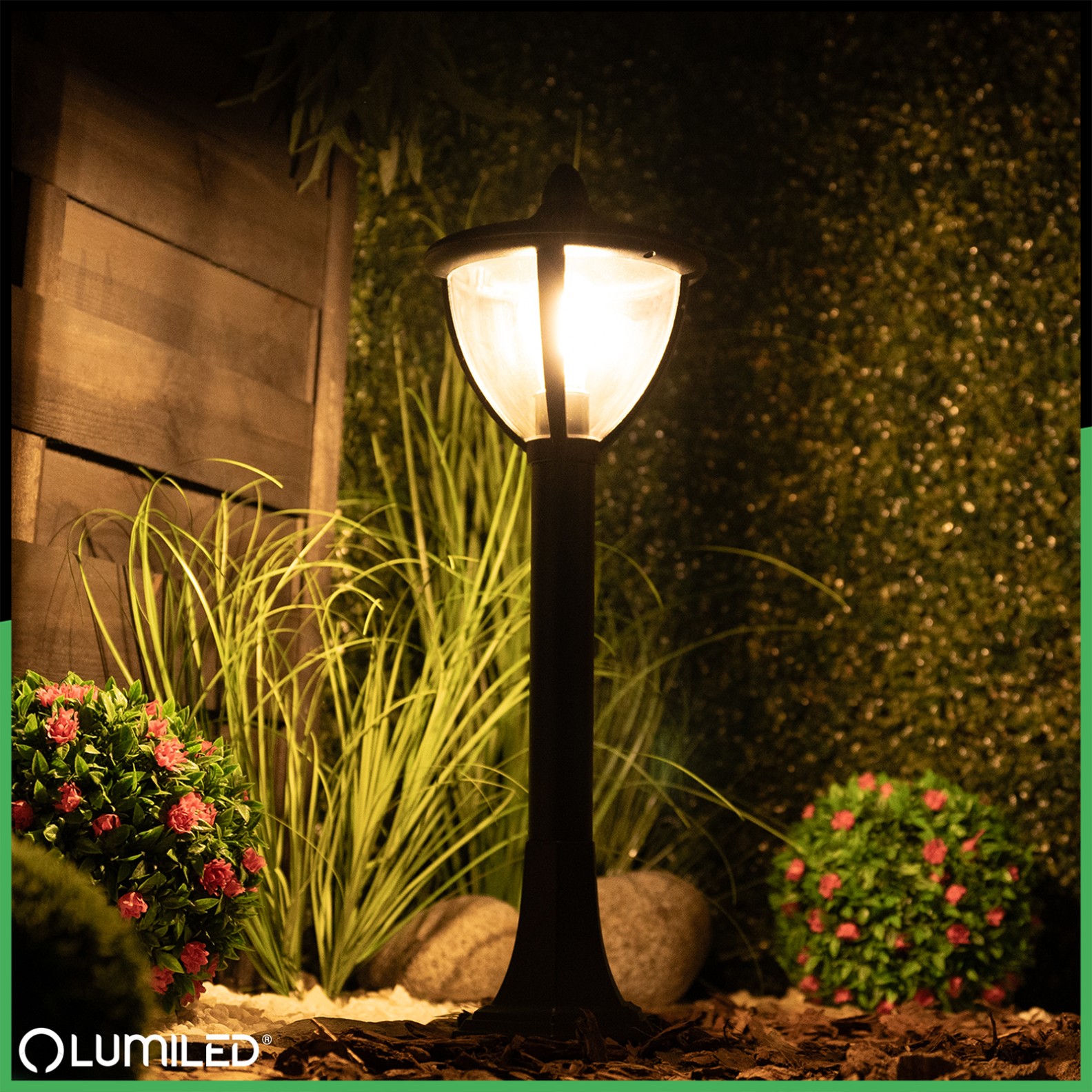 Lampa Ogrodowa Słupek Zewnętrzny Stojący E27 LED Latarnia ARETOS 60cm LUMILED - obszar zastosowań