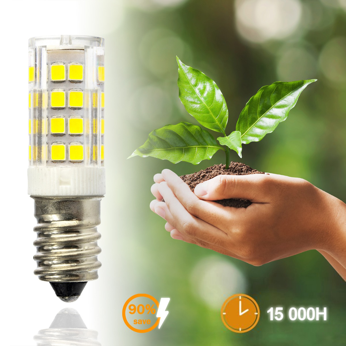 Żarówka LED E14 Tubularna T25 5W = 40W 470lm 6500K Zimna 320° LUMILED - druga cecha produktu