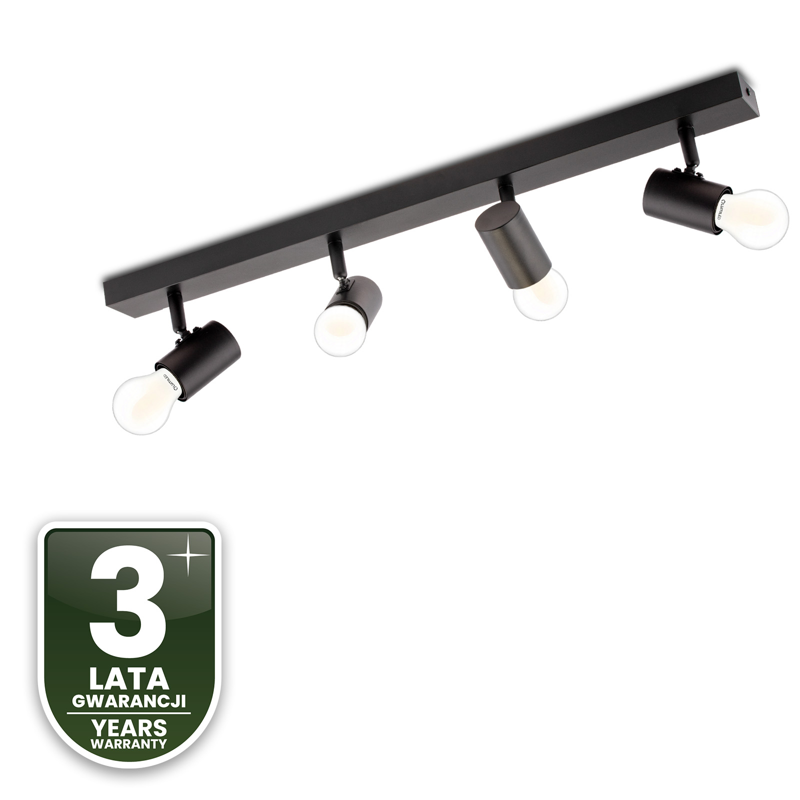 Lampa Sufitowa SPOT TUBA Reflektor Oprawa Halogenowa 4x E27 GLASA LUMILED - czwarta cecha produktu
