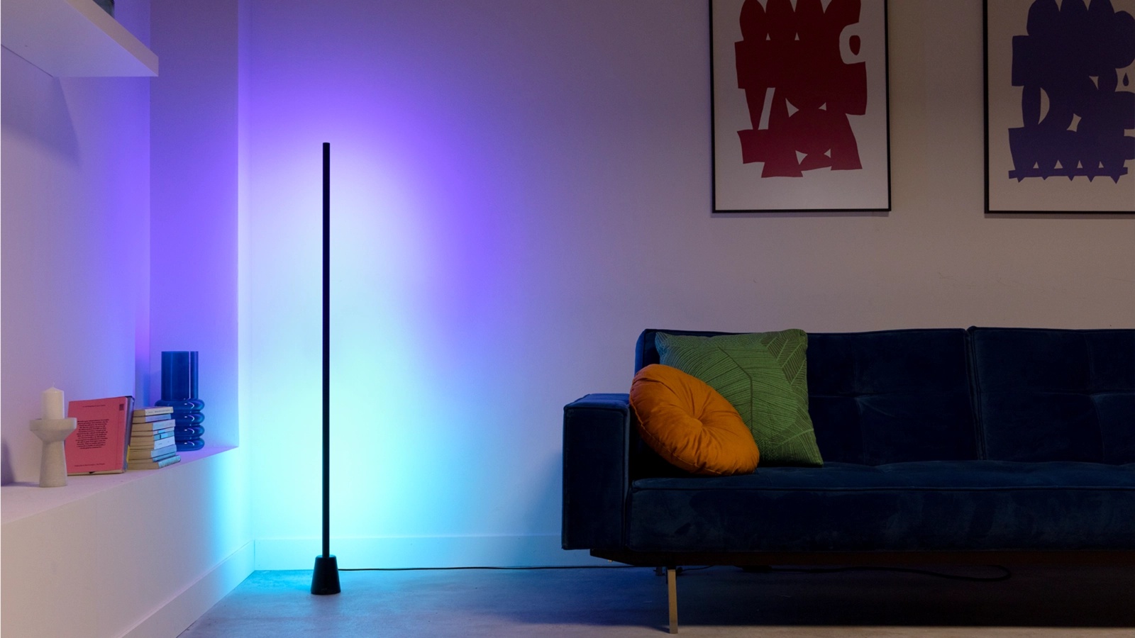 Lampa Podłogowa LED Gamingowa RGBIC Gradient 135cm Floor Light Inteligentna SMART WiFi Bluetooth Aplikacja WiZ - czwarta cecha produktu