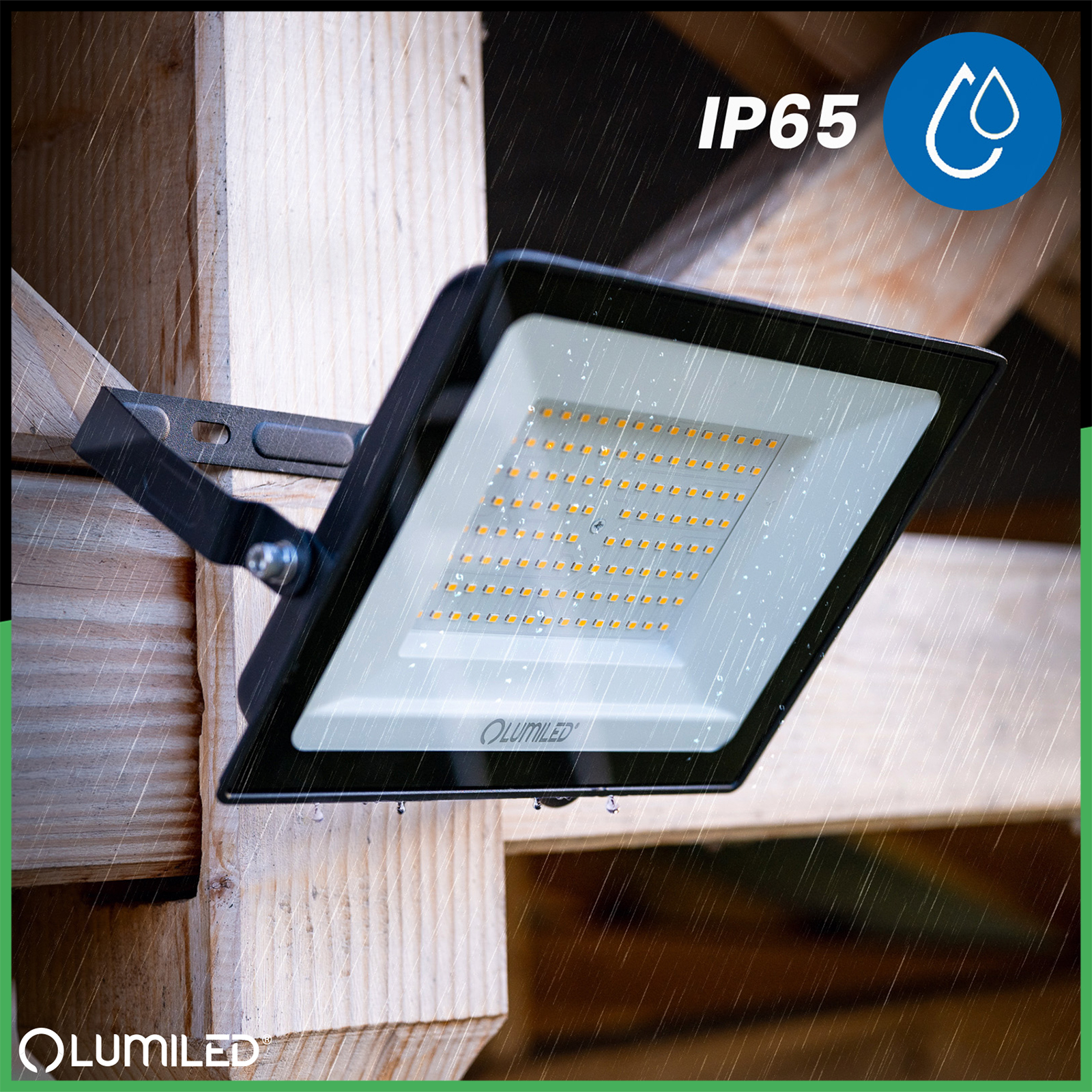Naświetlacz LED ZUNA2 100W 9000lm 4000K IP65 Czarny LUMILED - pierwsza cecha produktu