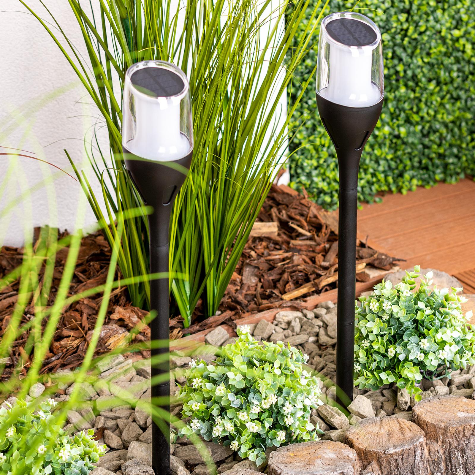 Lampa Solarna Ogrodowa LED Ogrodowa Zewnętrzna Efekt Płomienia IGNIS 64 cm LUMILED - druga cecha produktu