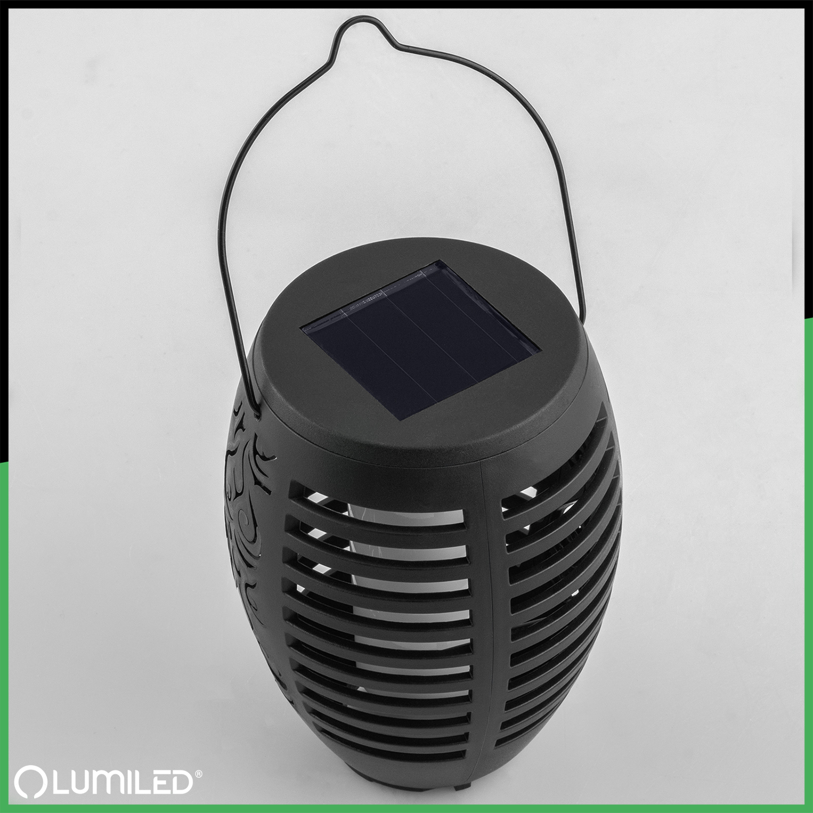 Lampa Solarna Ogrodowa LED Wisząca LATARENKA IGNIS Płomień IP44 1800K LUMILED - skład produktu