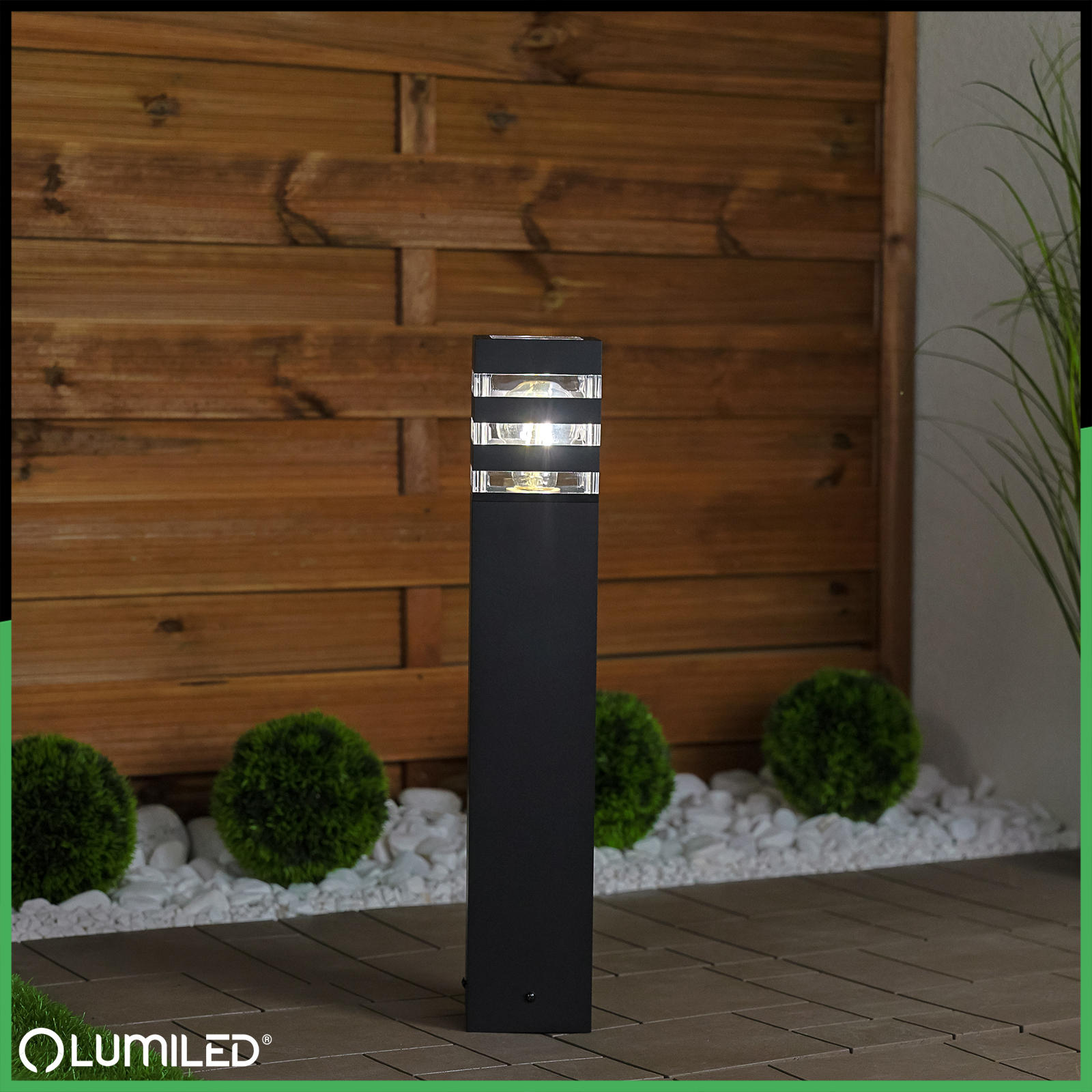 Lampa Ogrodowa Słupek Zewnętrzny Stojący E27 LED TAXUS 2 50cm LUMILED - obszar zastosowań