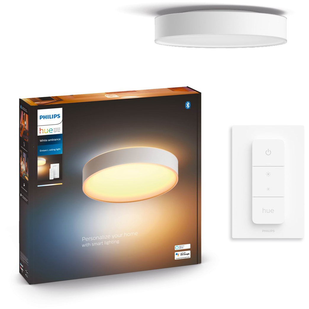 Plafon LED Lampa Sufitowa Natynkowa 33.5W 4300lm IP20 White Ambiance TW Biała 42.5cm Inteligentna SMART Zigbee Bluetooth Enrave Philips HUE - główne zdjęcie produktu