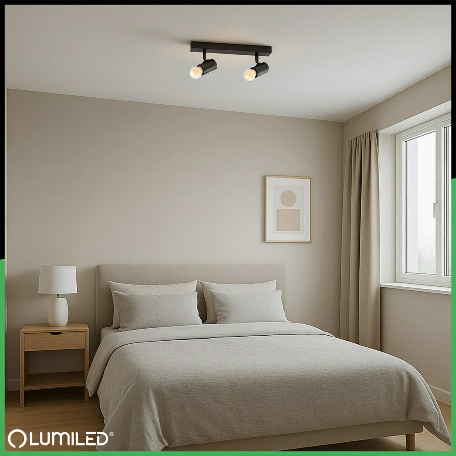 Lampa Sufitowa SPOT TUBA Reflektor Oprawa Halogenowa 2x E27 GLASA LUMILED - obszar zastosowań