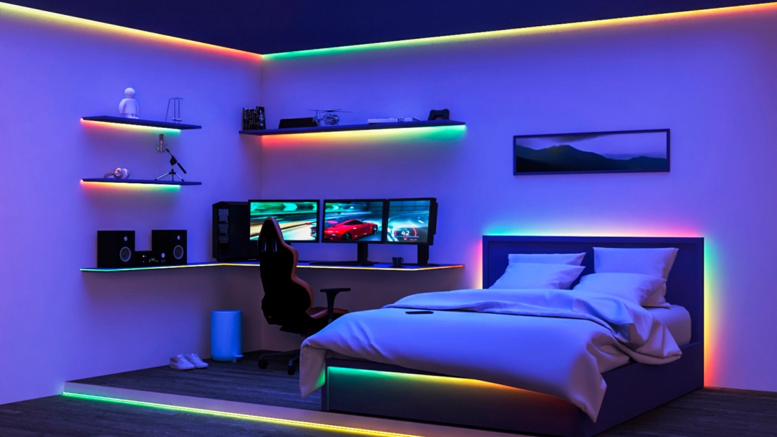 Taśma LED Pasek 36W RGBIC 20m Inteligentna SMART WiFi Bluetooth Aplikacja WiZ - obszar zastosowań