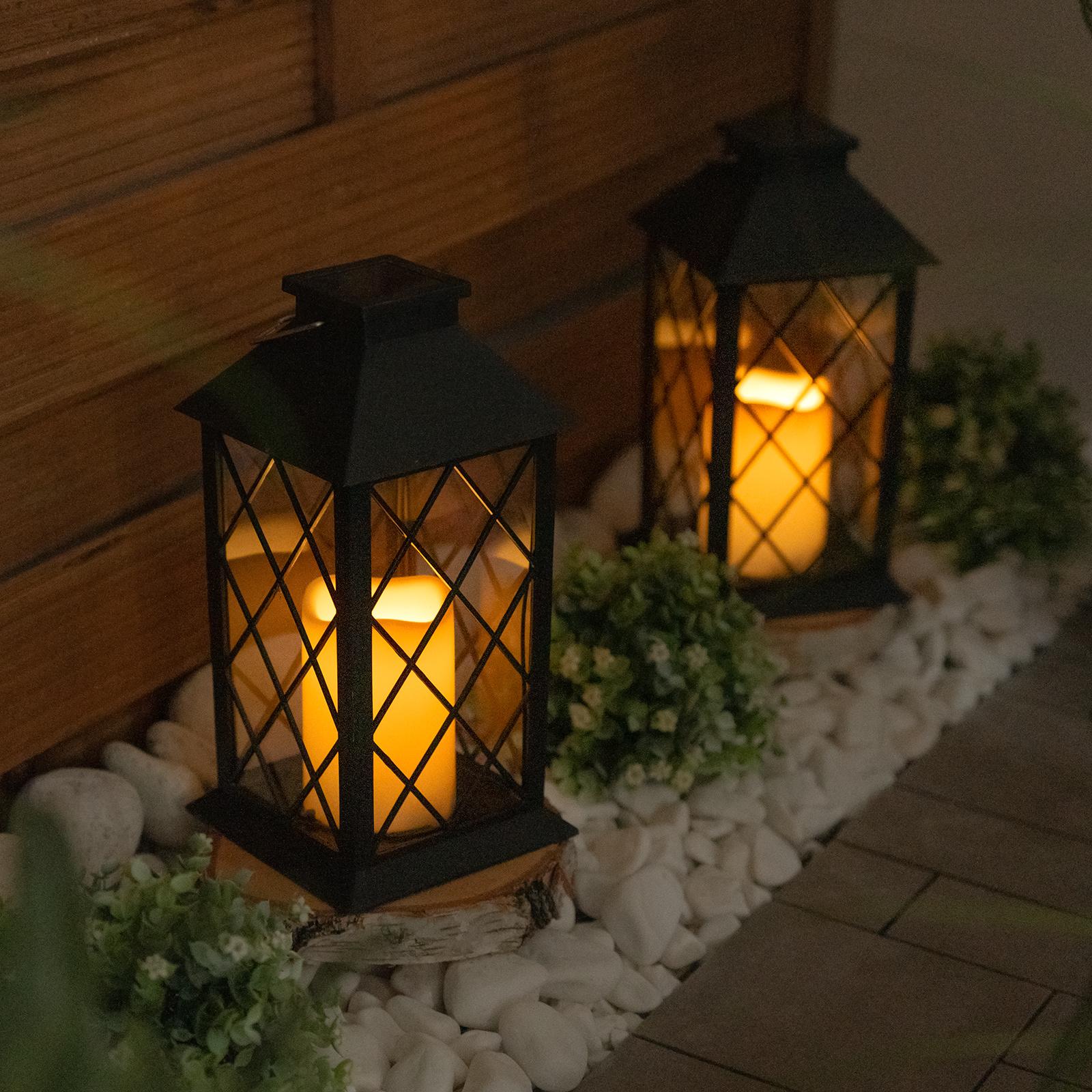 Lampa Solarna Ogrodowa LED Stojąca Latarnia LIRIO 2 IP44 Wisząca Czarna Latarenka LUMILED - trzecia cecha produktu