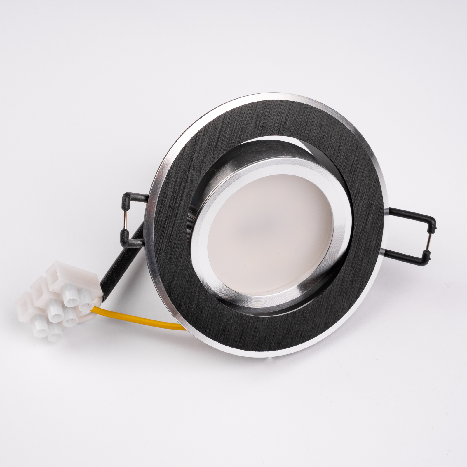 Oprawa Halogenowa Podtynkowa Okrągła Ruchoma TRIX 3w1 GU10 6W 3000K Czarny LUMILED - pierwsza cecha produktu