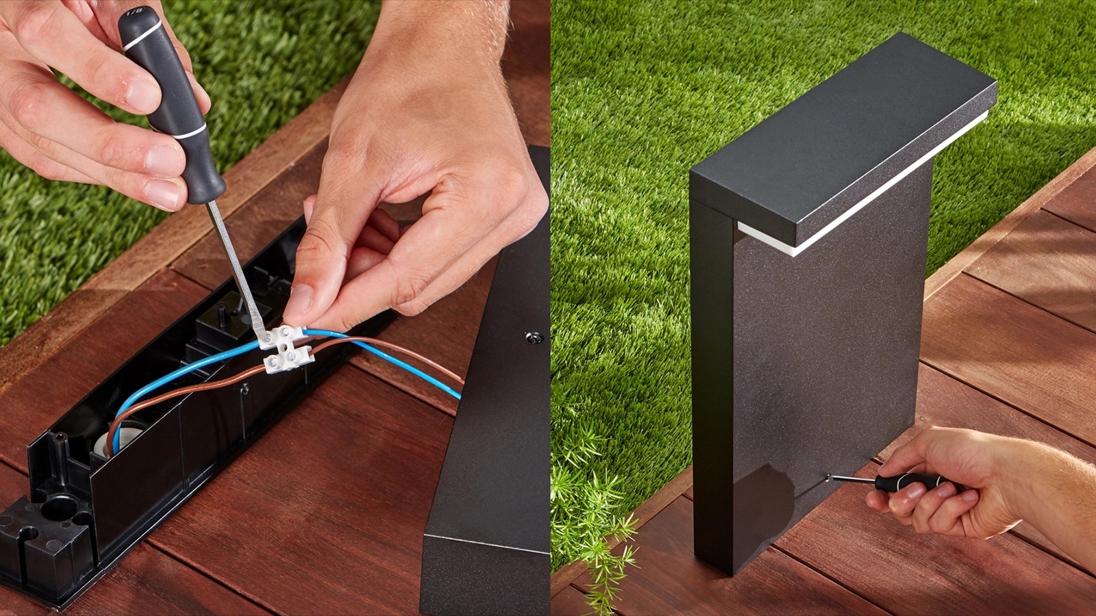 Lampa Ogrodowa Zewnętrzna LED SŁUPEK 40cm 13.6W 1020lm IP44 White and Color Ambiance RGB + TW Czarna Inteligentna SMART Zigbee Bluetooth Nyro Philips HUE - trzecia cecha produktu