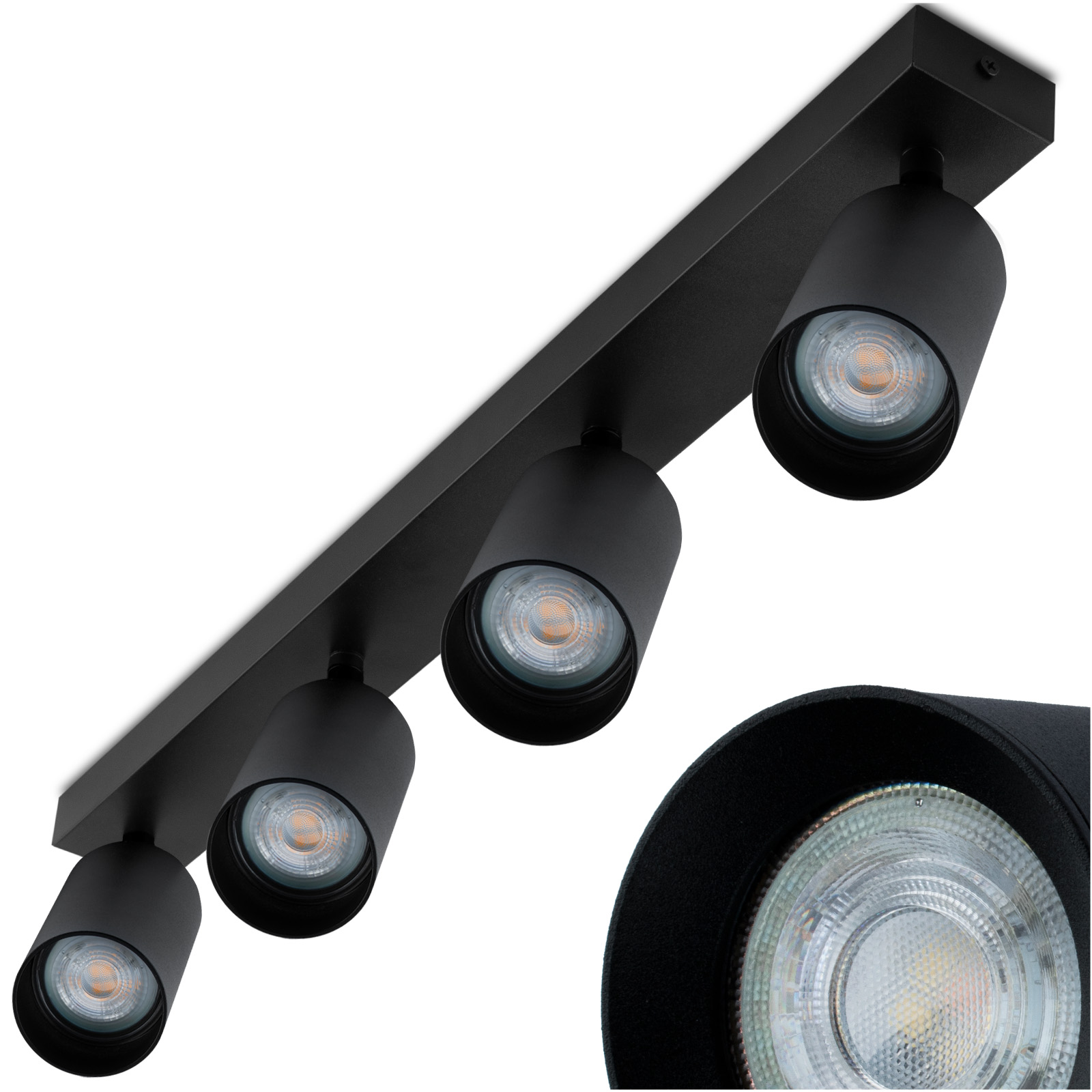 Lampa Sufitowa SPOT TUBA Reflektor Oprawa Halogenowa 4x GU10 TABULA LUMILED - główne zdjęcie produktu
