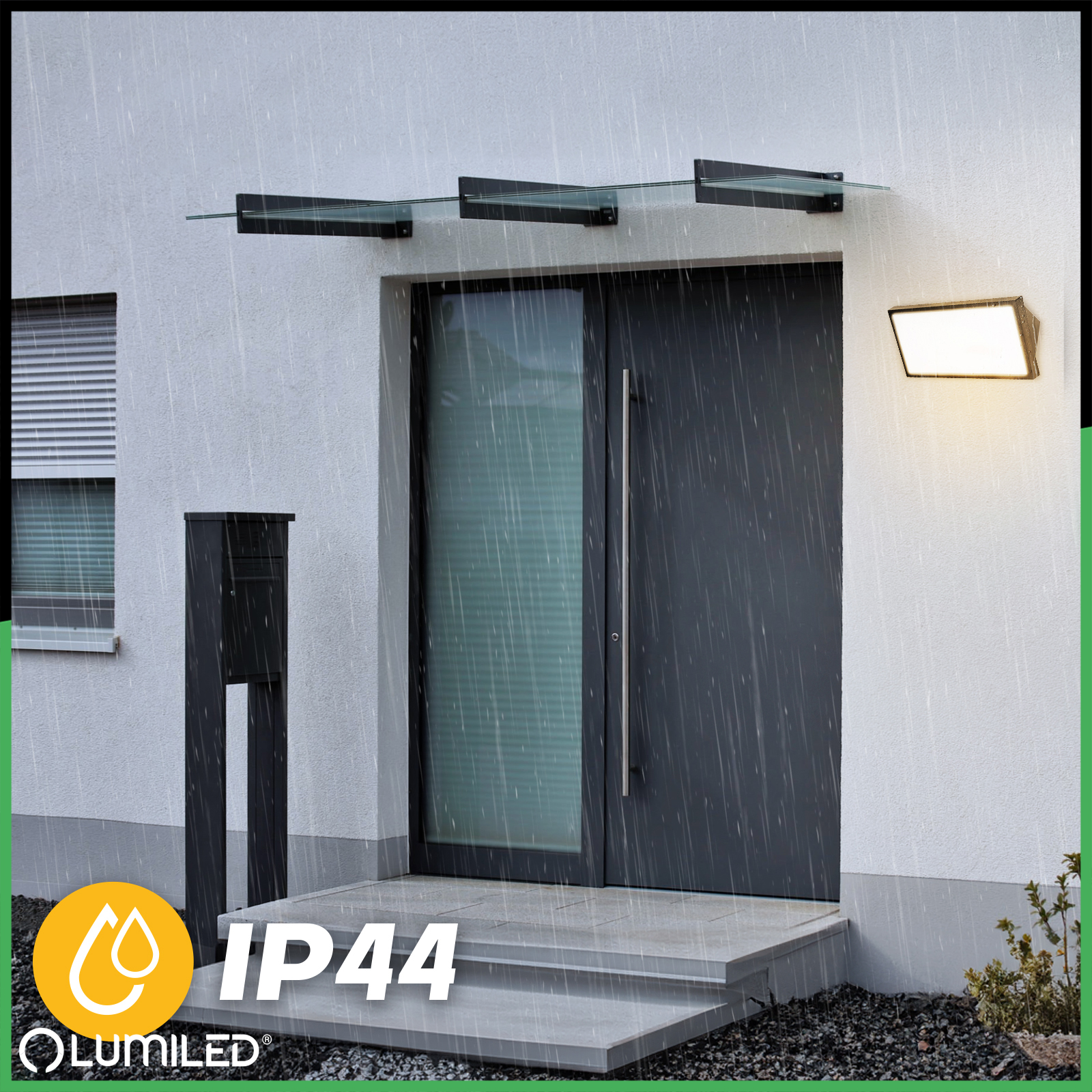 Lampa Ogrodowa Zewnętrzna Kinkiet Elewacyjny CCT 20W LED IP44 MAVIS LUMILED - druga cecha produktu