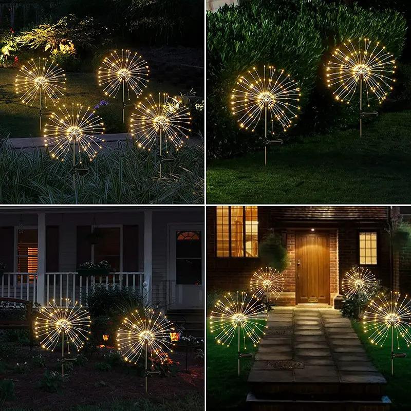 Lampa Solarna Ogrodowa LED LOTUS Wbijana Dekoracyjna Dmuchawiec Fajerwerki RGB LUMILED - trzecia cecha produktu