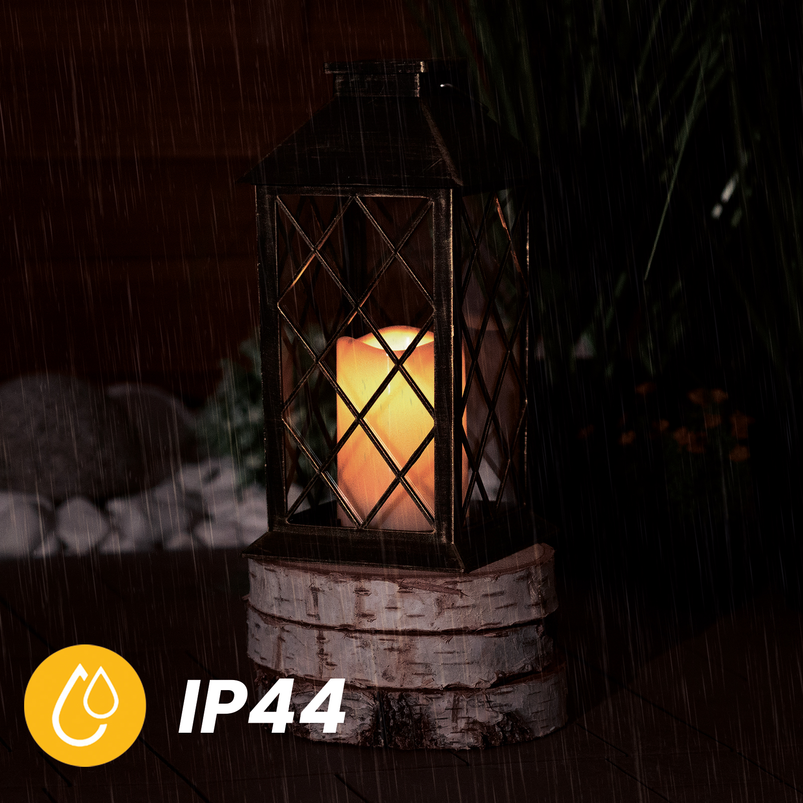 Lampa Solarna Ogrodowa LED Stojąca Latarnia LIRIO 2 IP44 Wisząca Patyna Latarenka LUMILED - pierwsza cecha produktu