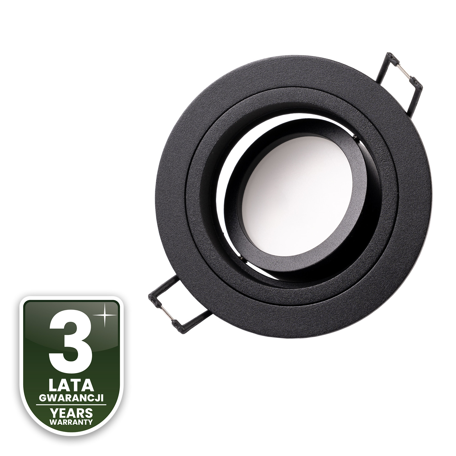 Oprawa HALOGENOWA Podtynkowa Ruchoma GU10 MR16 Okrągła Czarna CASSIO LUMILED - czwarta cecha produktu