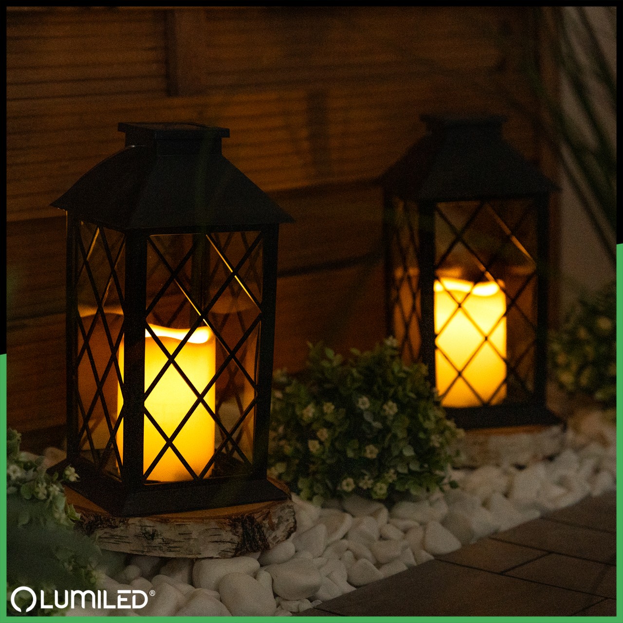 Lampa Solarna Ogrodowa LED Stojąca Latarnia LIRIO 2 IP44 Wisząca Czarna Latarenka LUMILED - trzecia cecha produktu