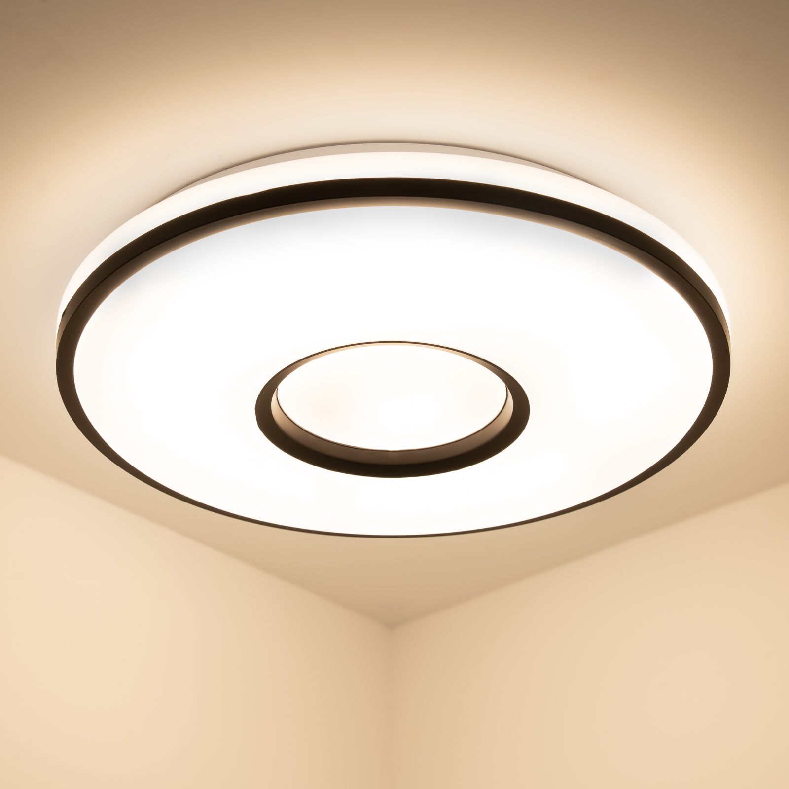 Plafon LED Lampa Sufitowa Natynkowa VERUS 72W CCT Biały Okrągły 50cm + PILOT LUMILED - aranżacja