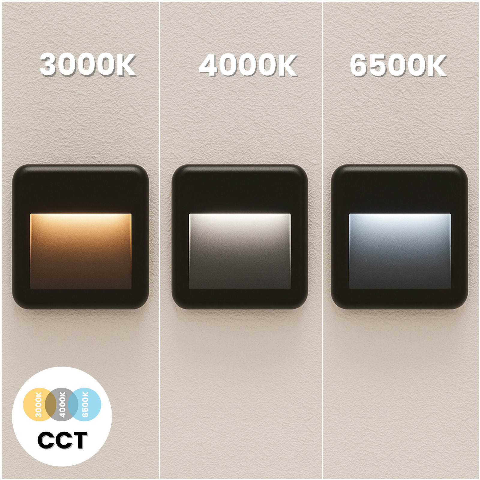 Lampa Ogrodowa Zewnętrzna Schodowa Kinkiet Elewacyjny CCT 3000-6500K LED 4W IP65 VIREO LUMILED - trzecia cecha produktu